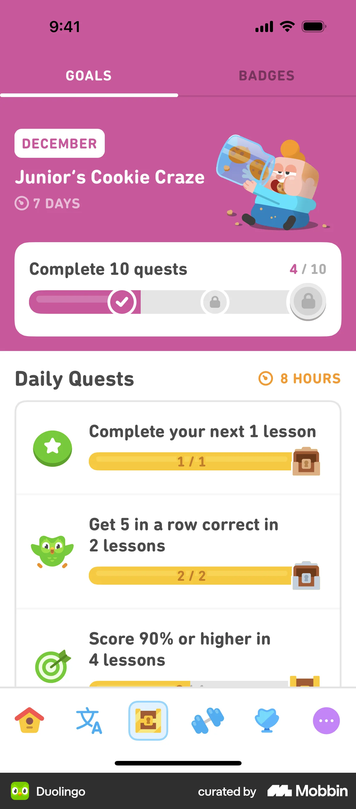 Duolingo screen