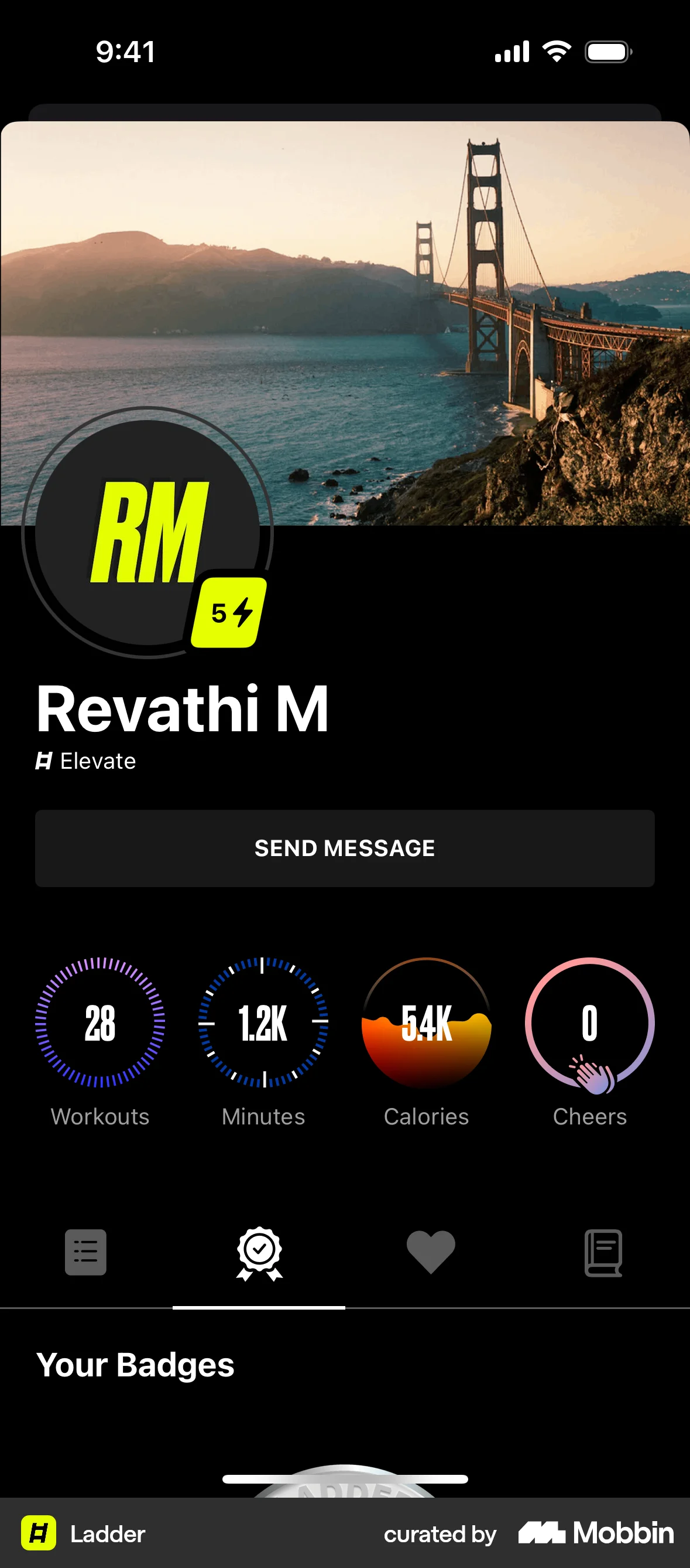 Ladder iOS User / Group Profile screen