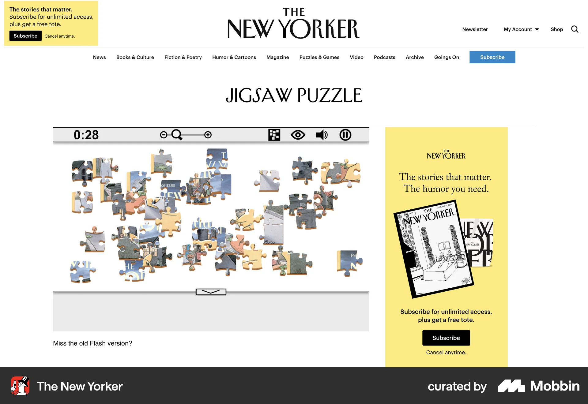 The New Yorker screen