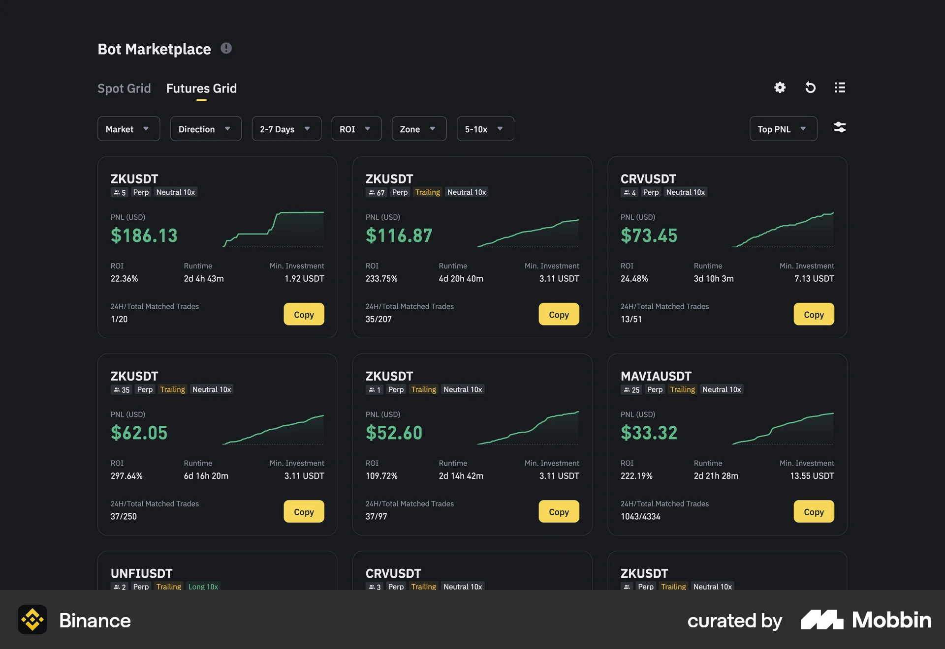 Binance Web Shop & Storefront screen