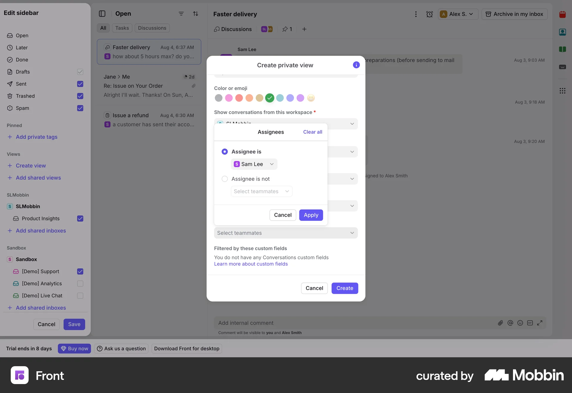Front Web screen containing Radio Button UI element