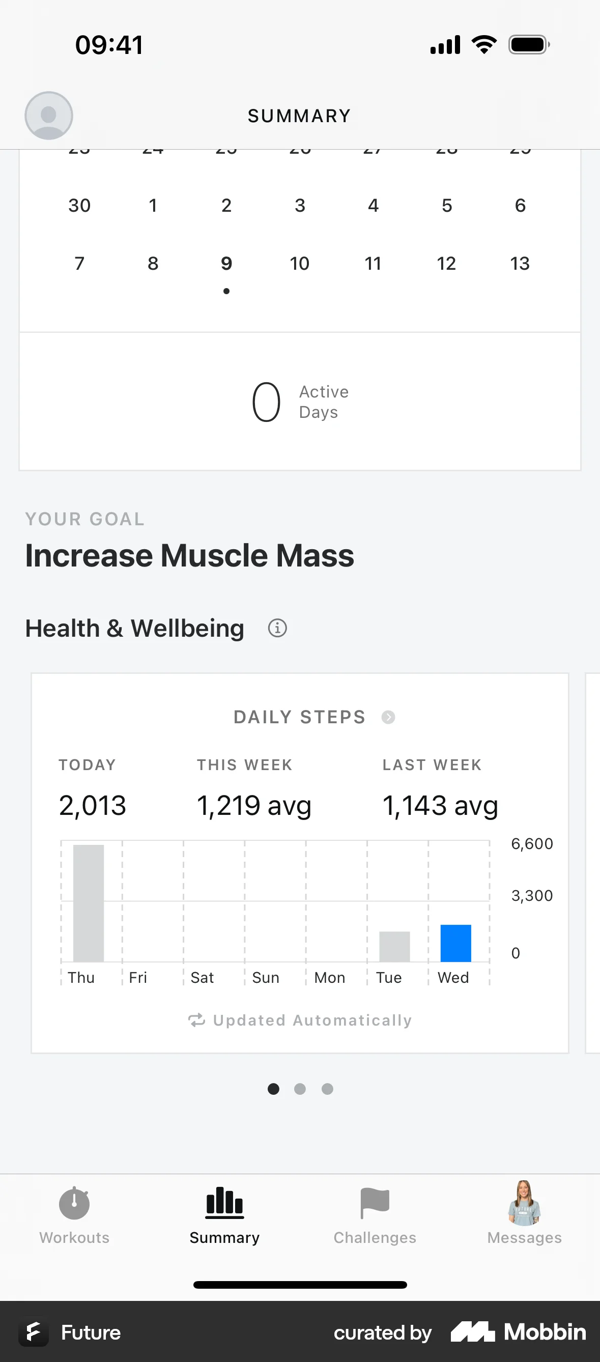 Future iOS Goal & Task screen