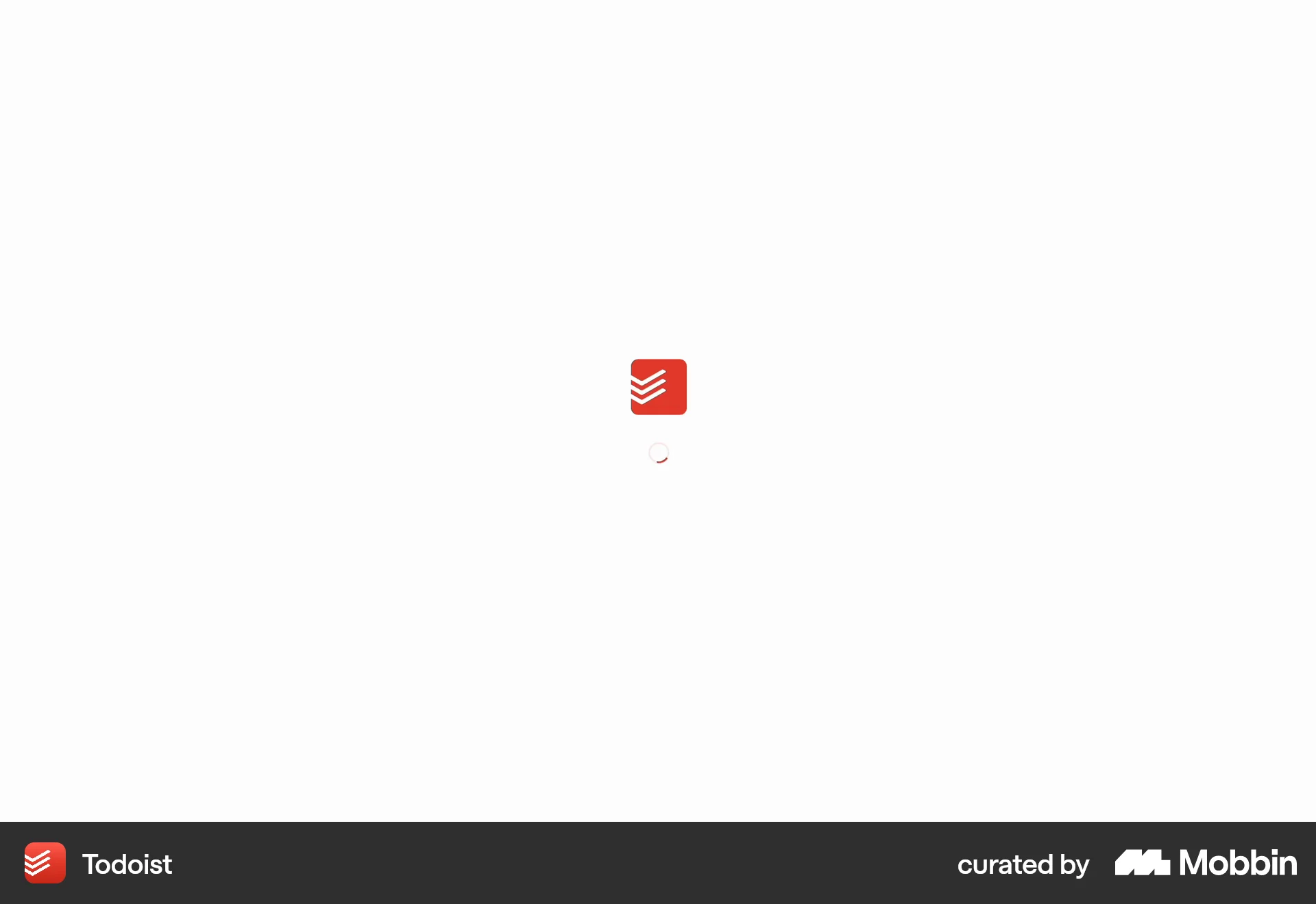 Todoist Web Loading screen