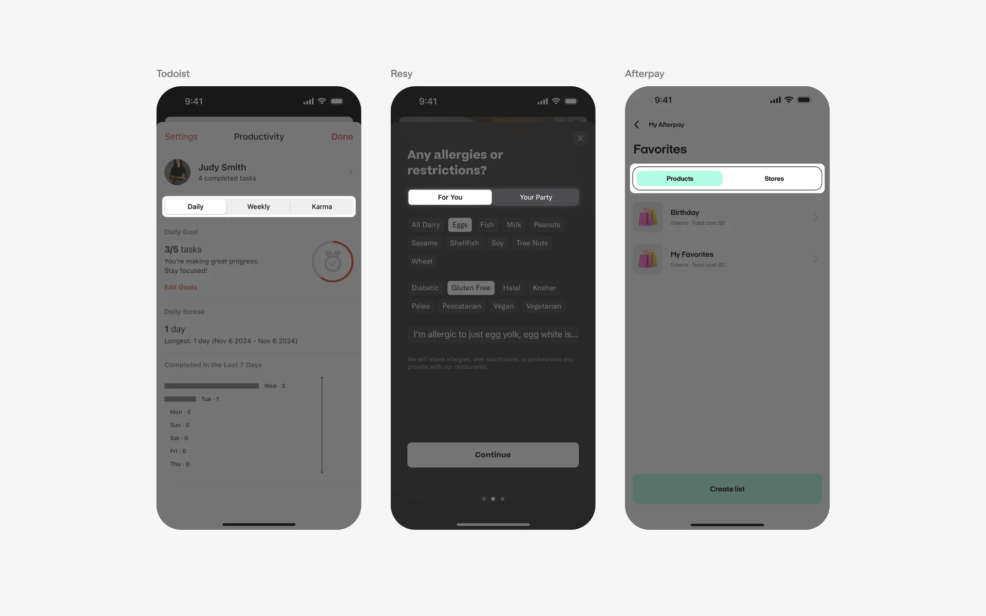 Segmented Control UI Design: Best practices, Design variants & Examples ...
