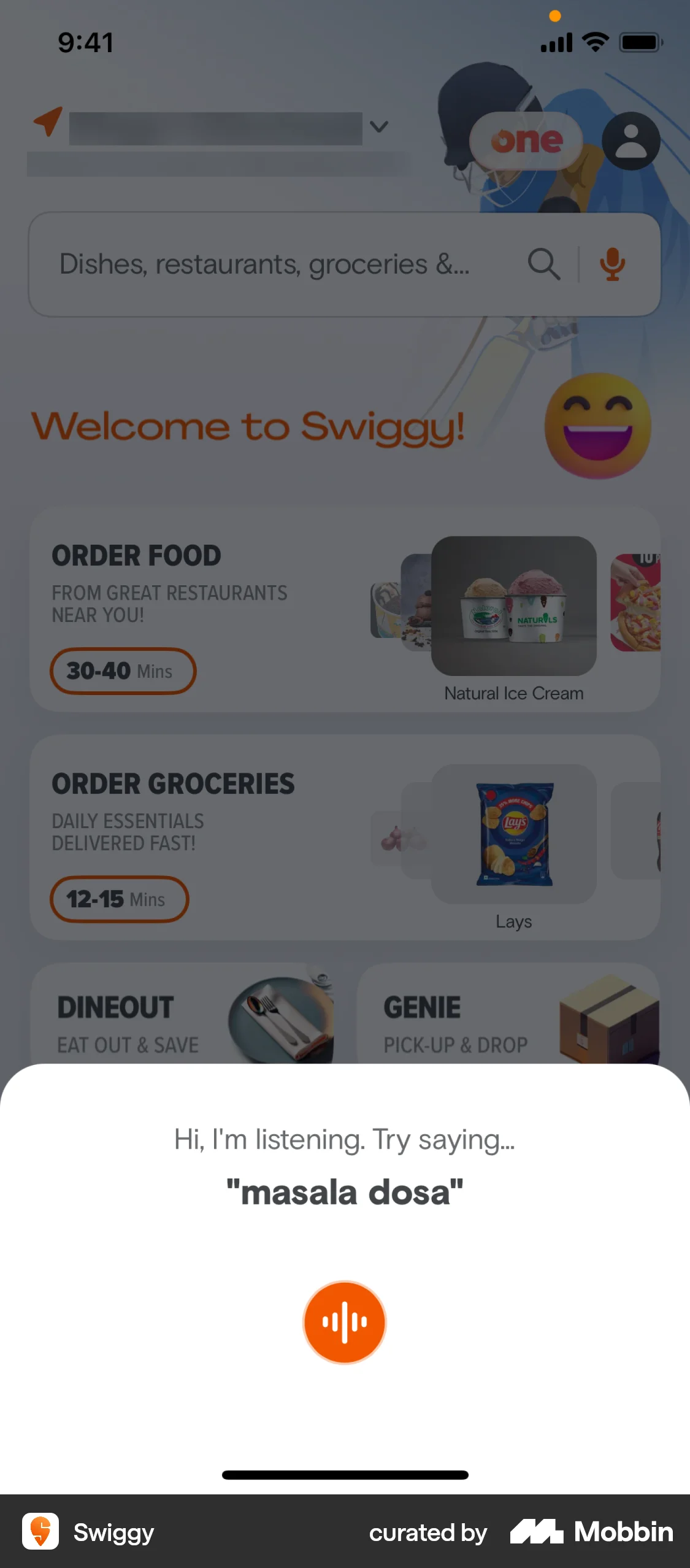 Swiggy iOS Audio & Video Recorder screen