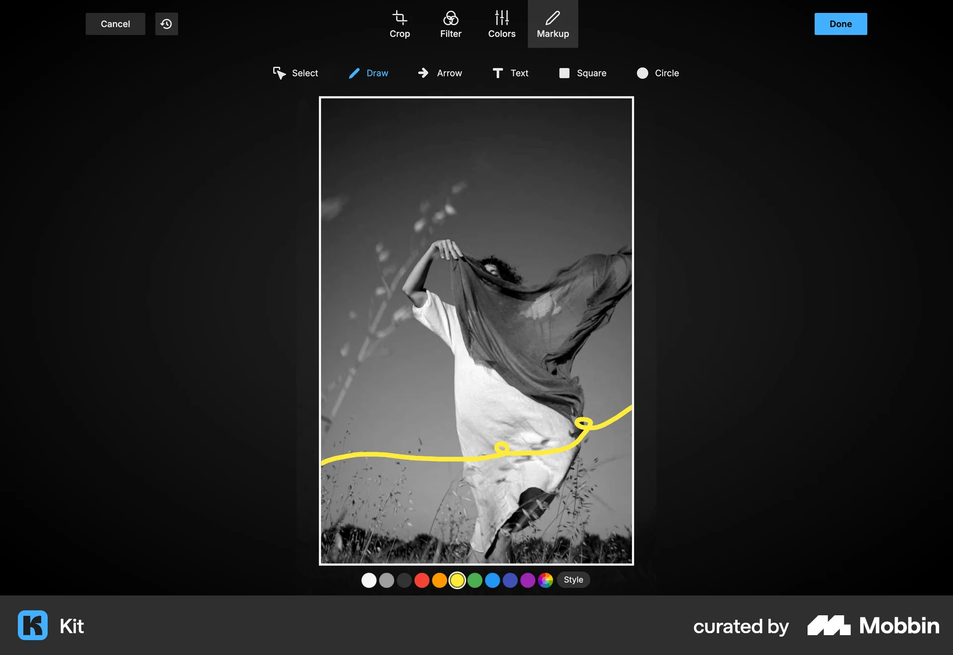 Kit Web Draw & Annotate screen
