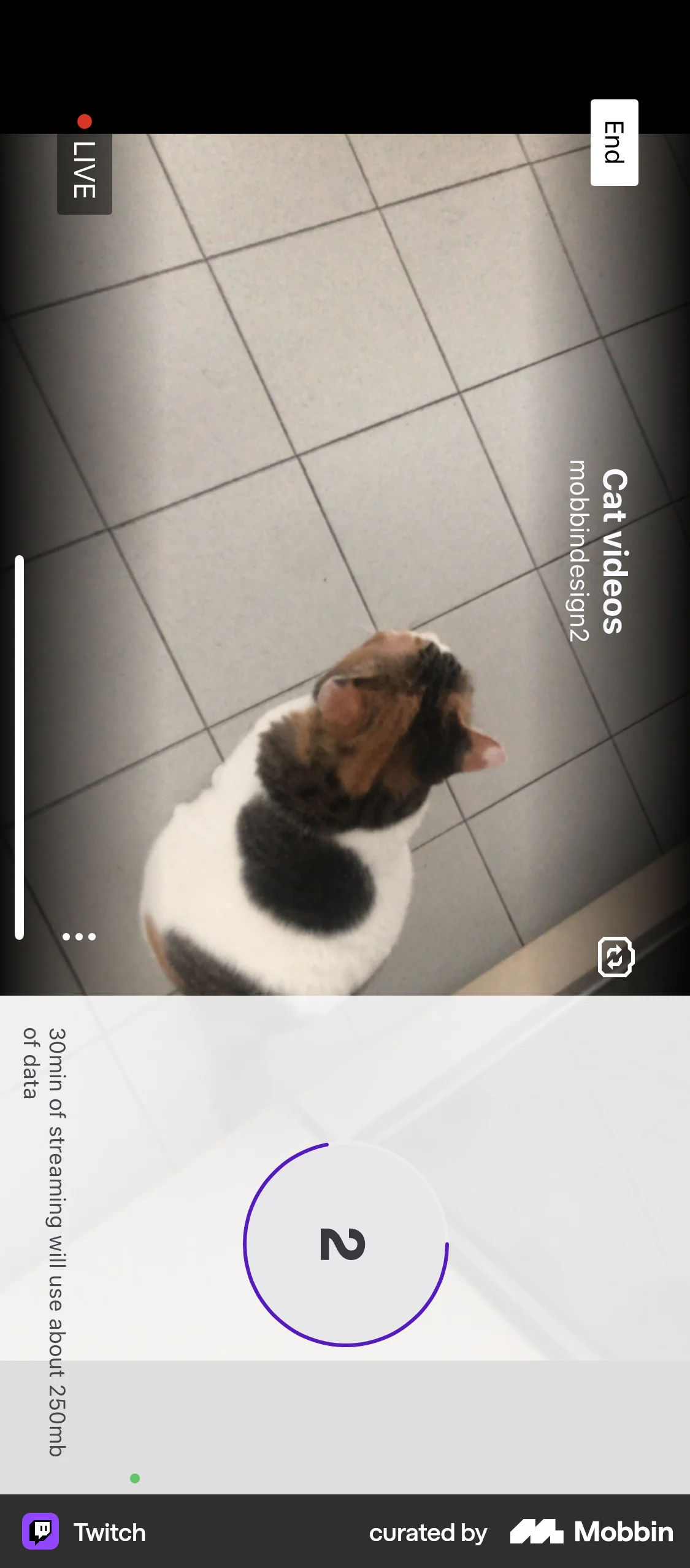 Twitch iOS Timer & Clock screen