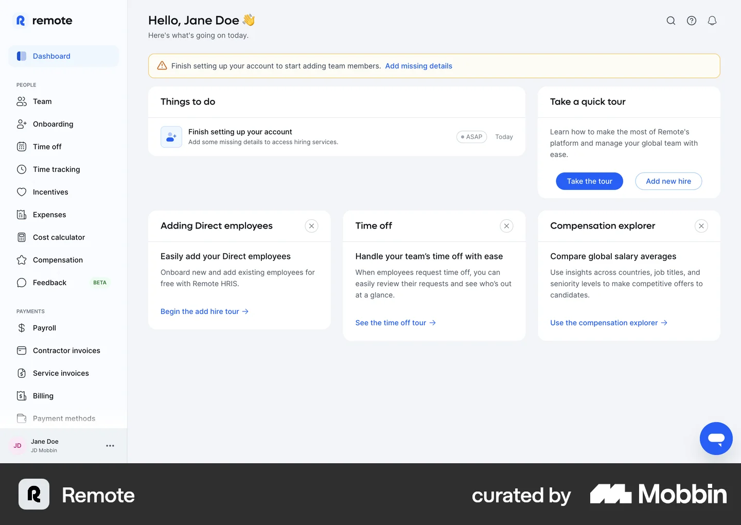 Web Card Design UI Examples