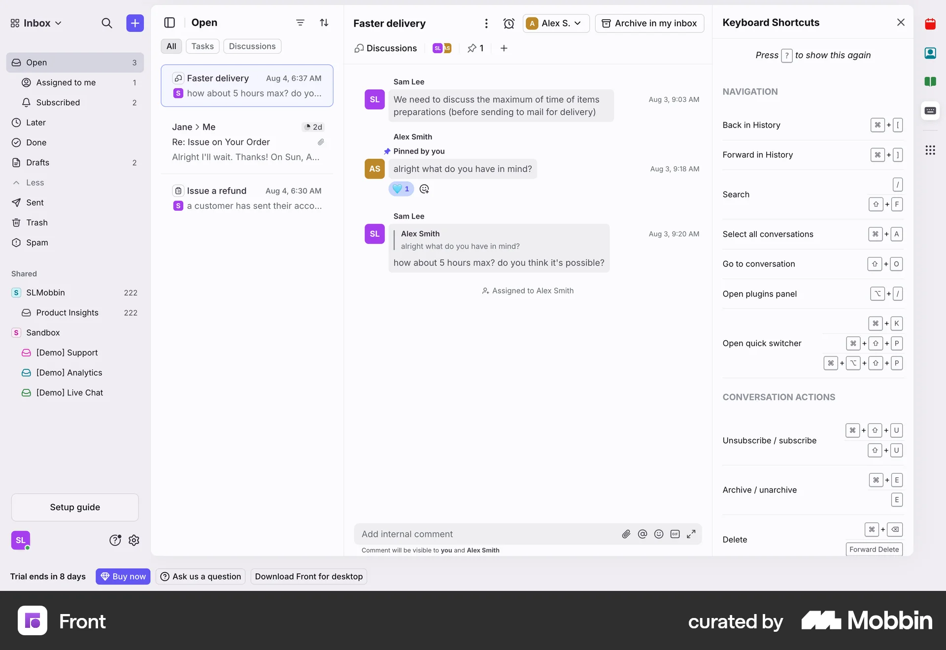 Front Web screen containing Keyboard Key UI element