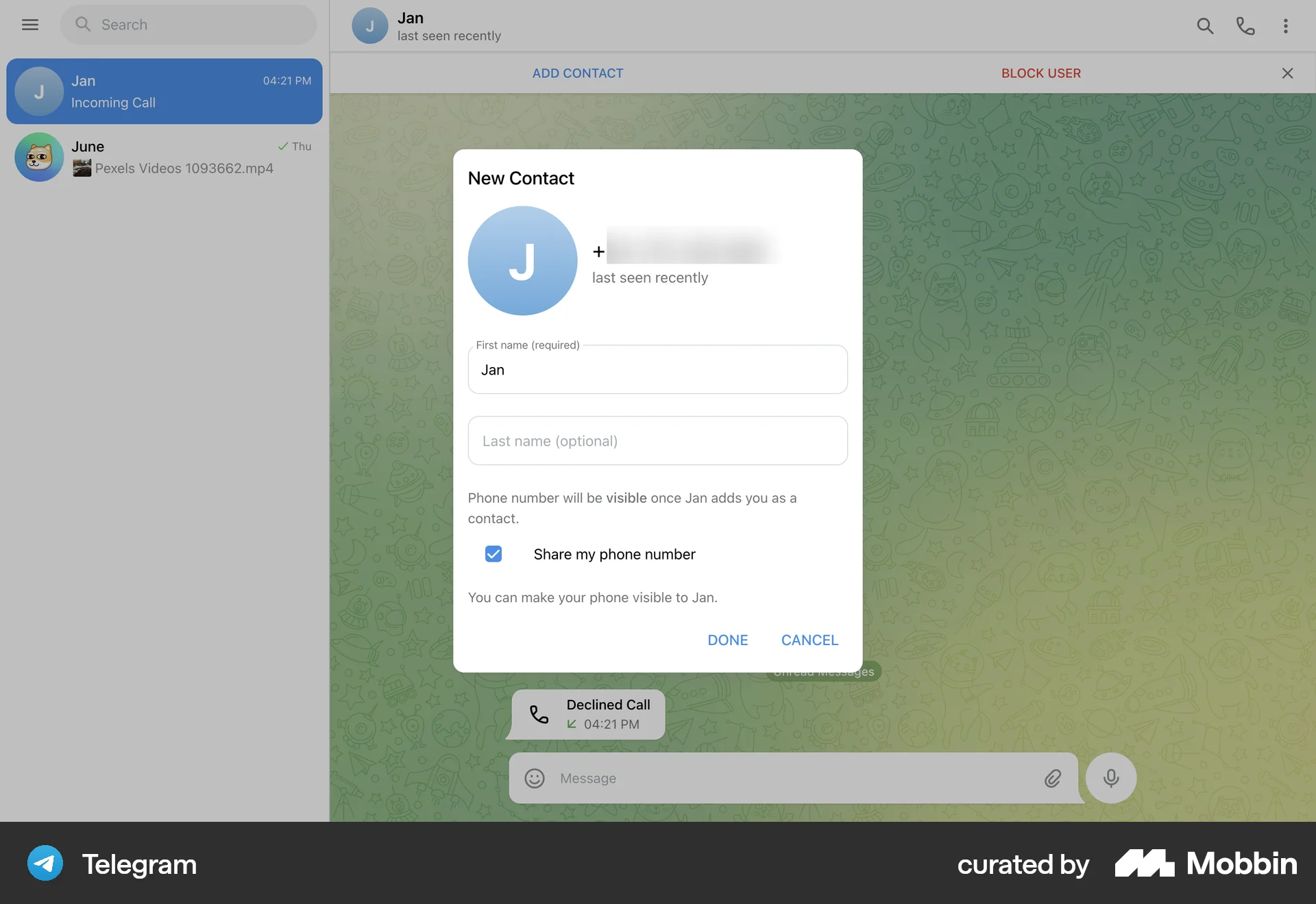 Telegram Web Invite & Refer Friends screen