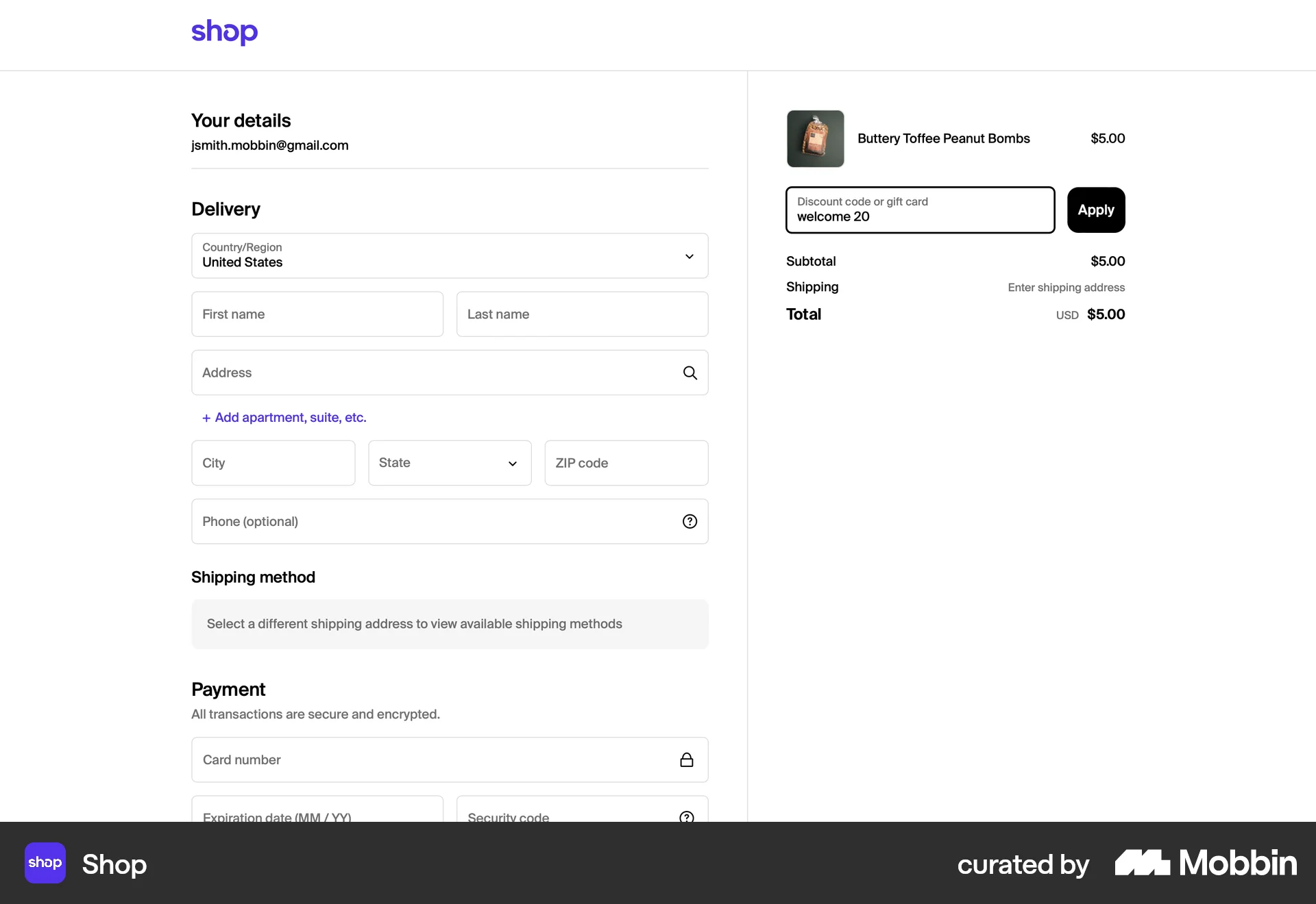 Shop Web Promotions & Rewards screen