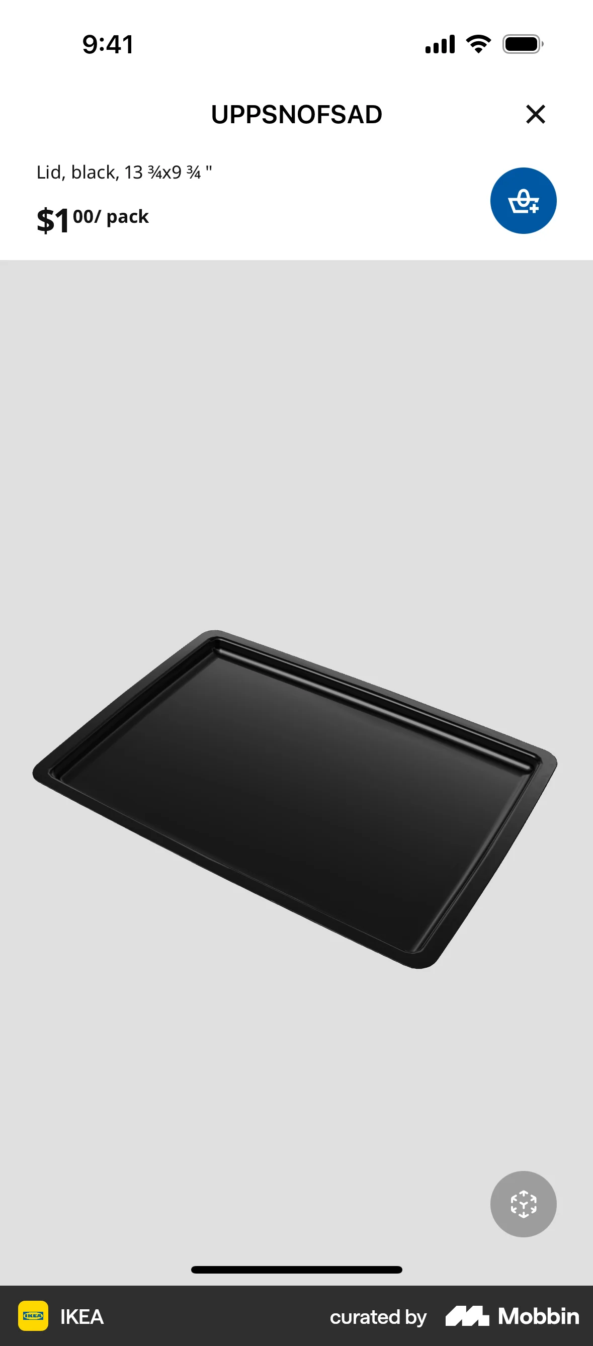 IKEA iOS Augmented Reality screen