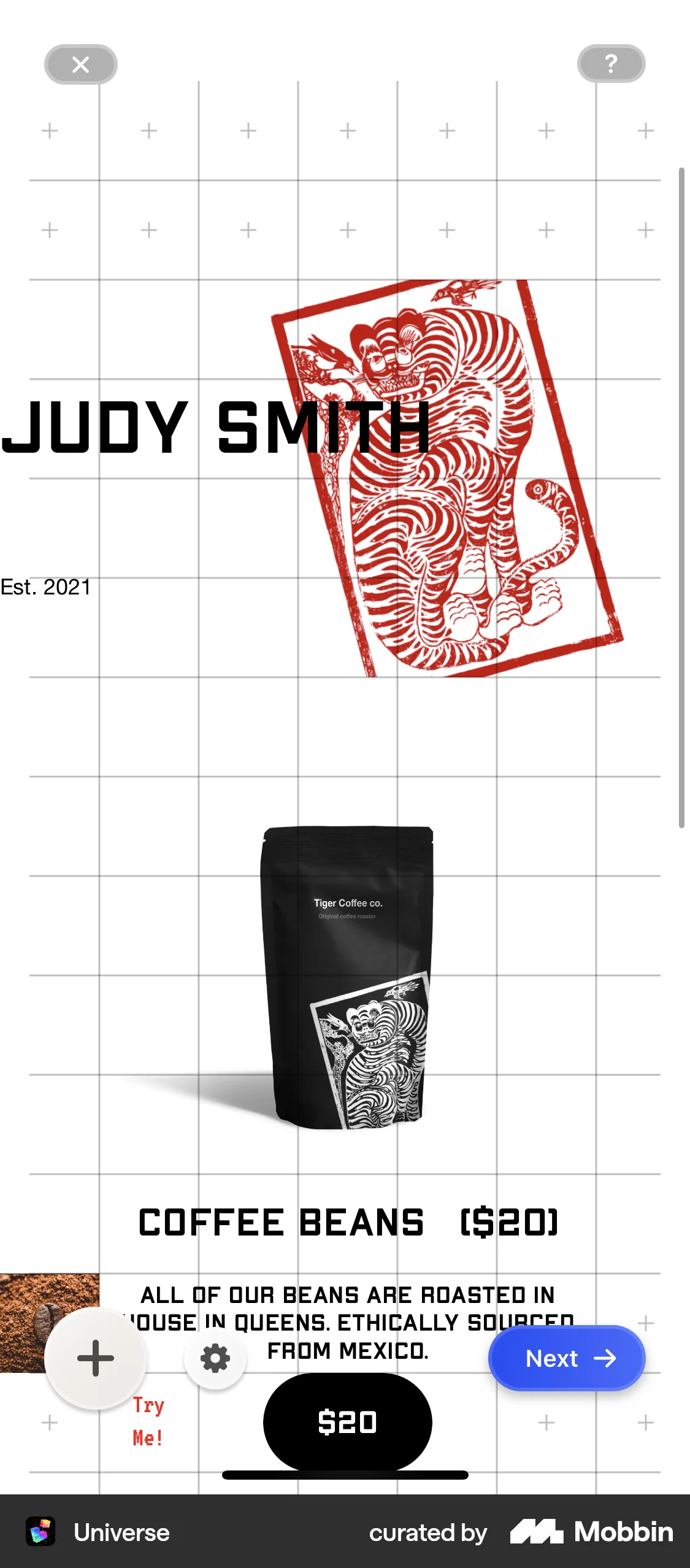 Universe iOS Pull to Refresh screen