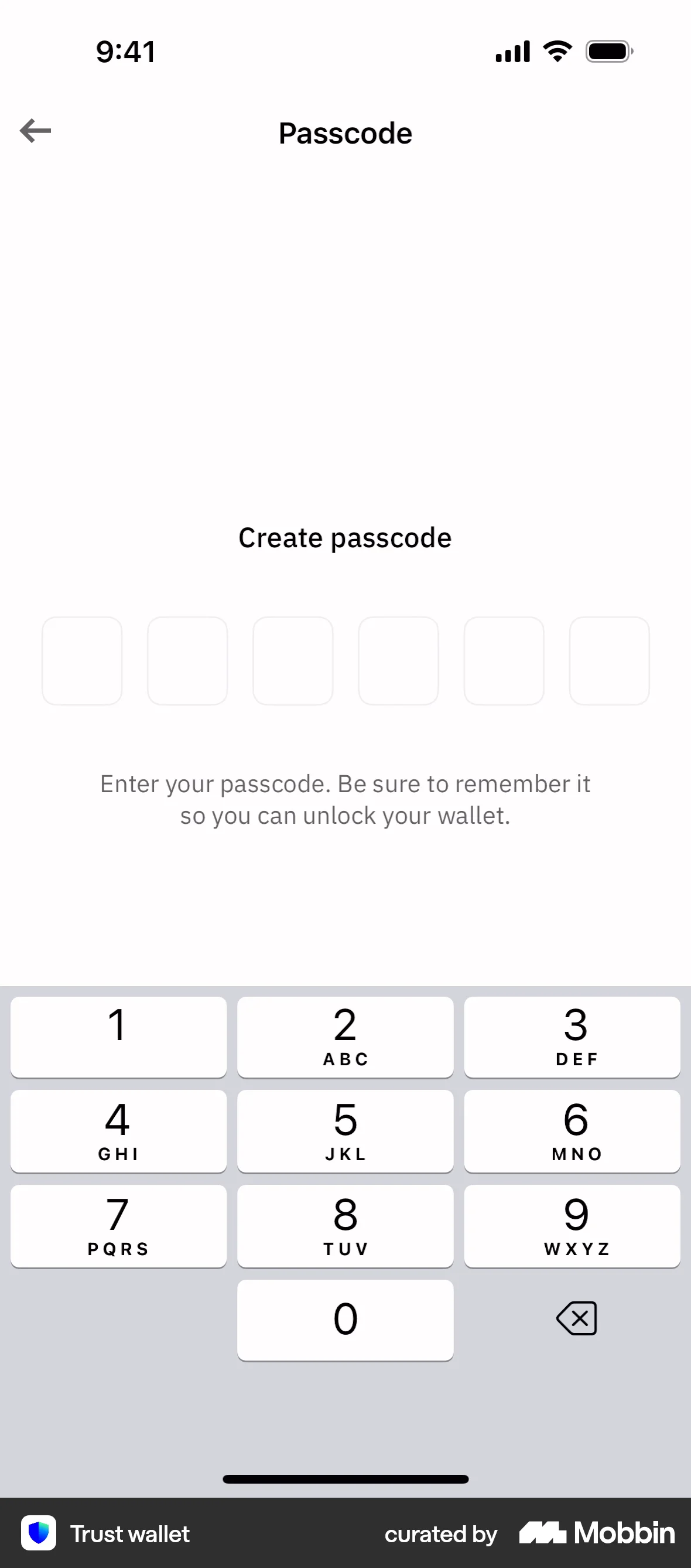 Trust Wallet iOS Crypto & Web3 App screen