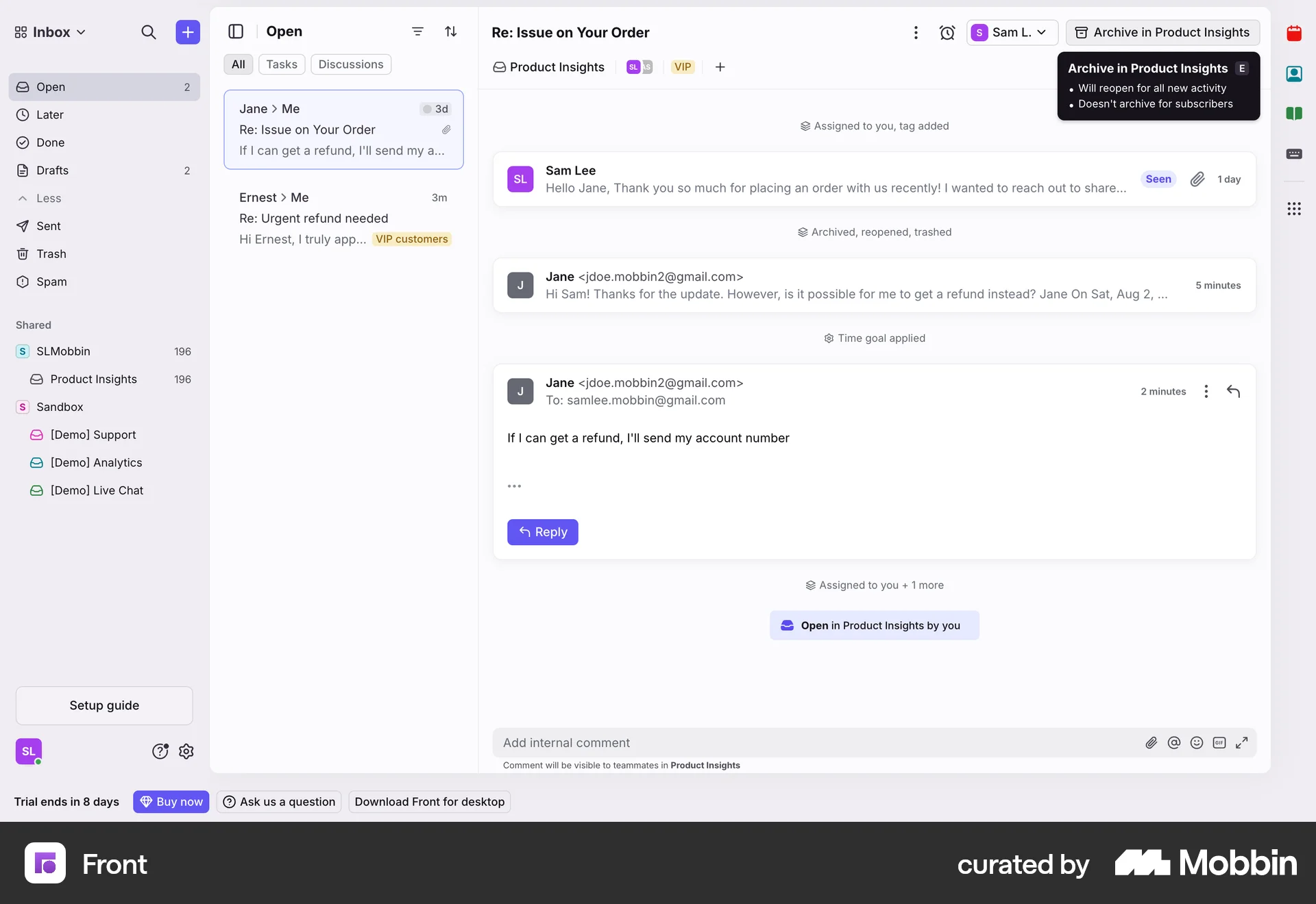 Front Web screen containing Keyboard Key UI element