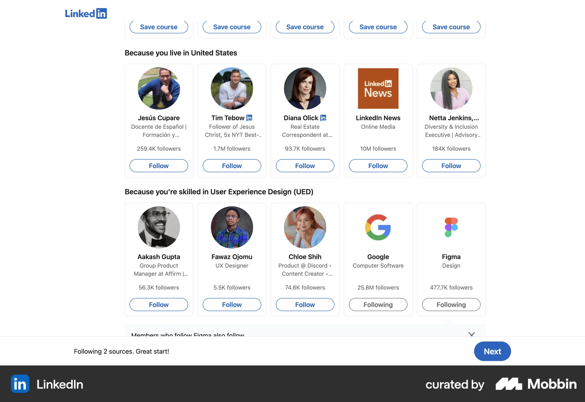 LinkedIn Web Jobs & Recruitment App screen