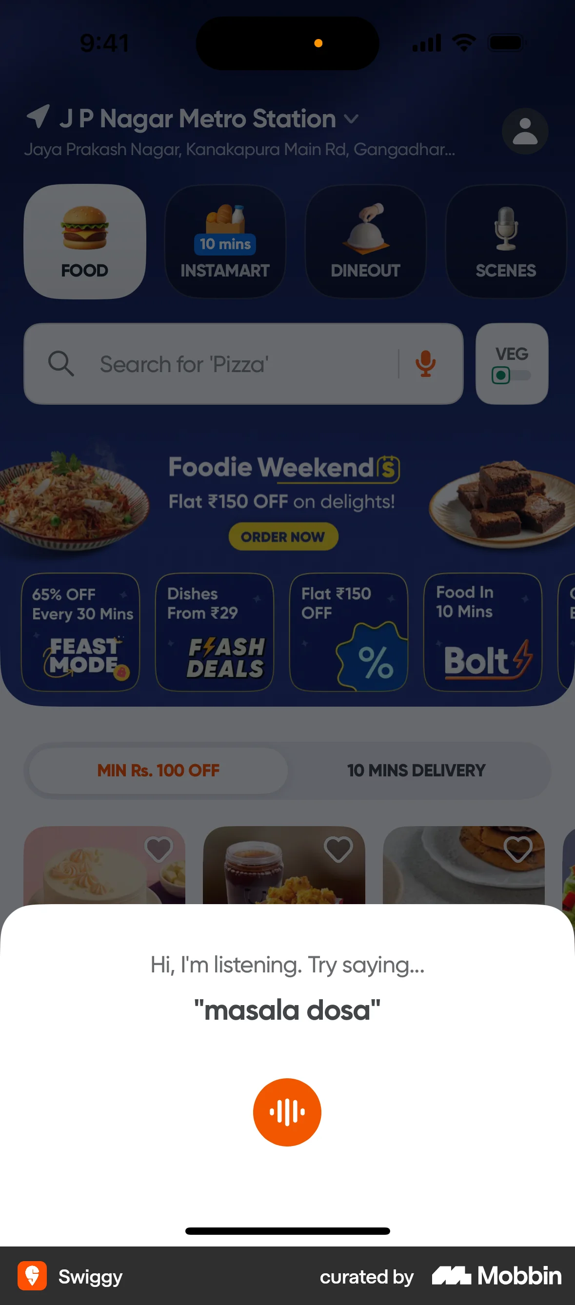 Swiggy iOS Audio & Video Recorder screen