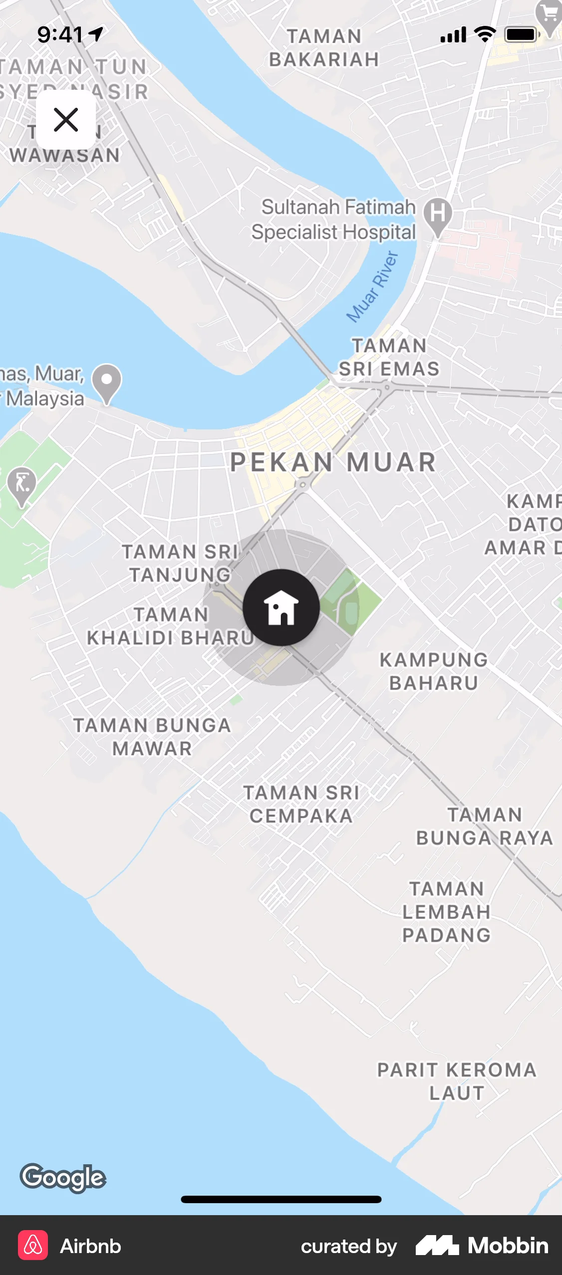 Airbnb iOS Real Estate App screen