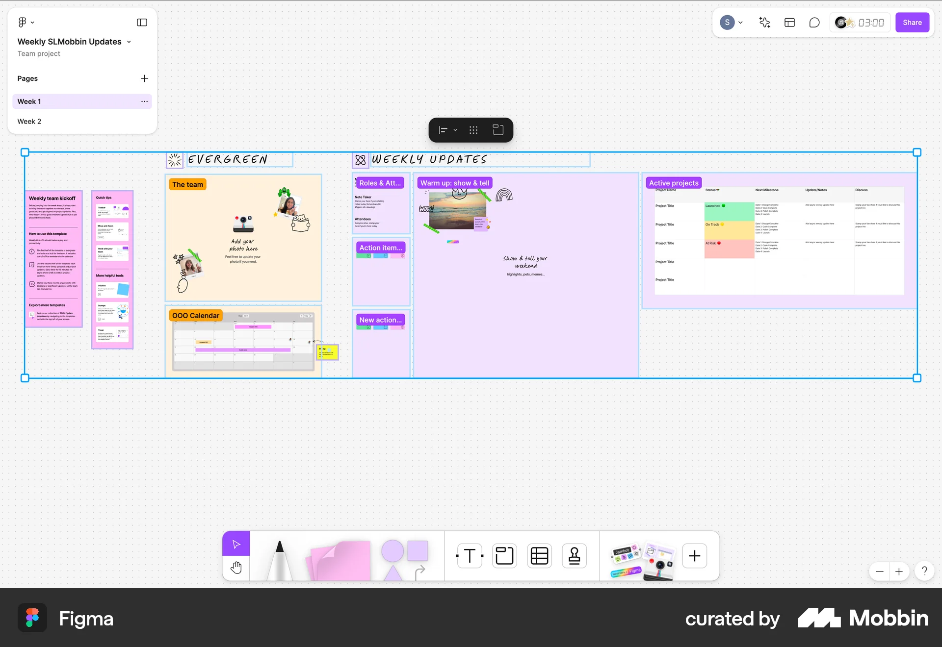 Figma Web Canvas screen