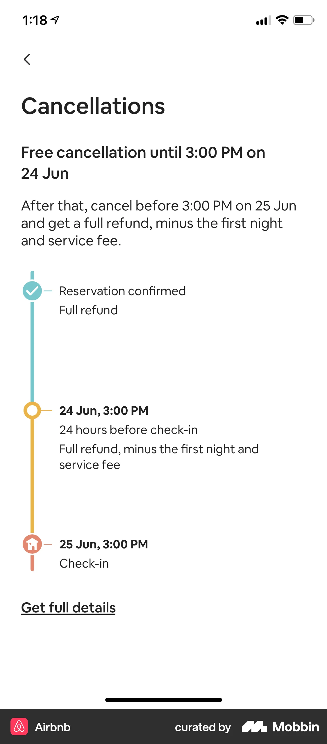 Airbnb iOS Other Content screen