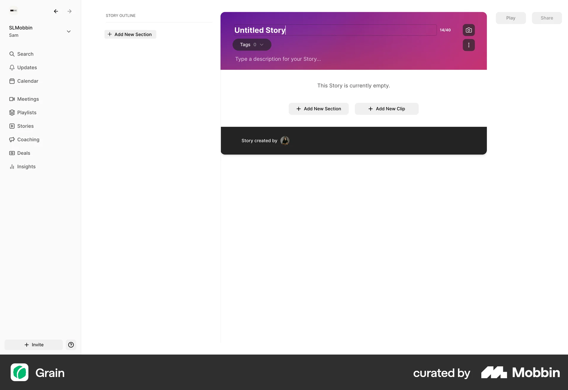 Grain Web screen containing Editable Text UI element