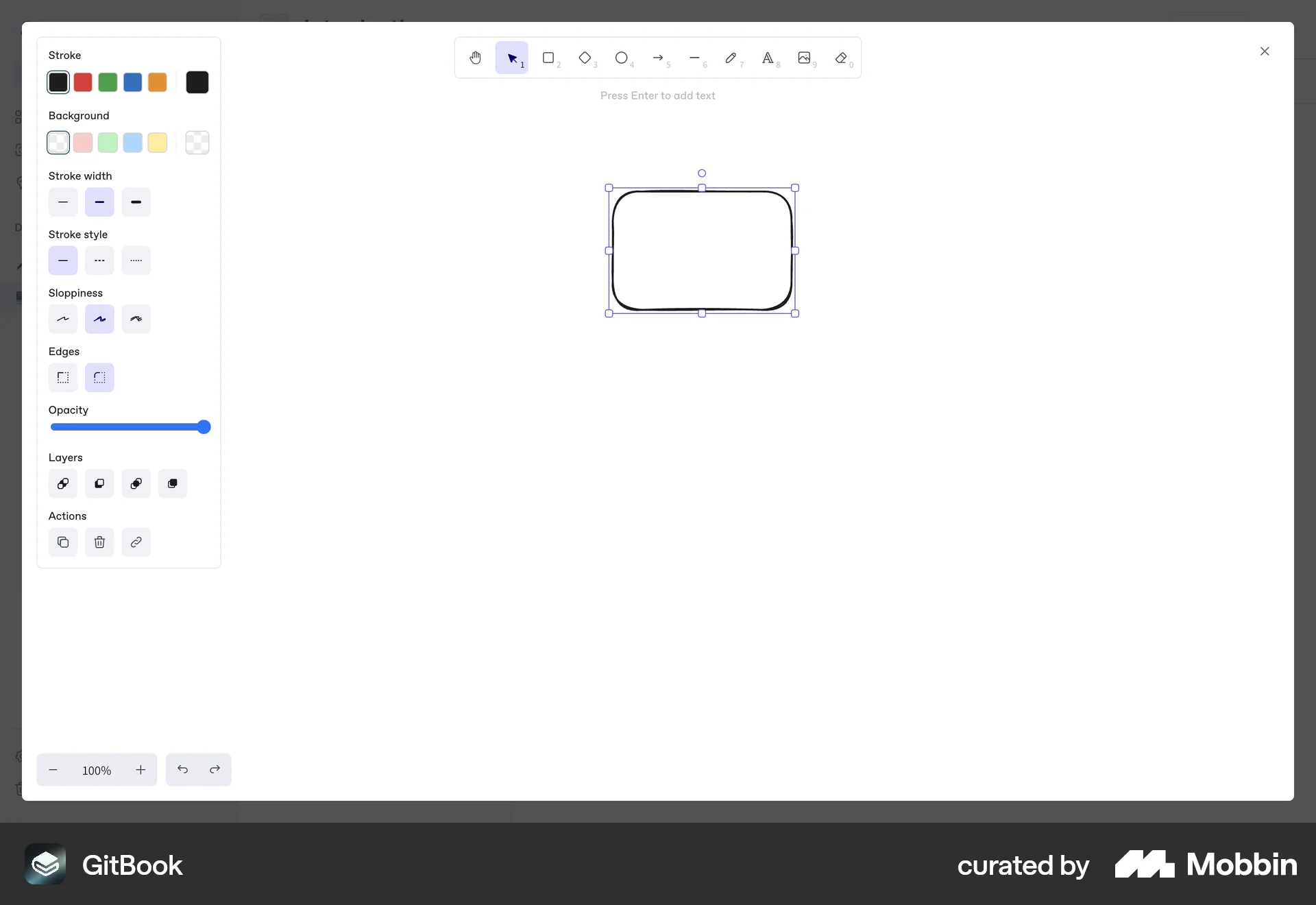 GitBook Web Draw & Annotate screen