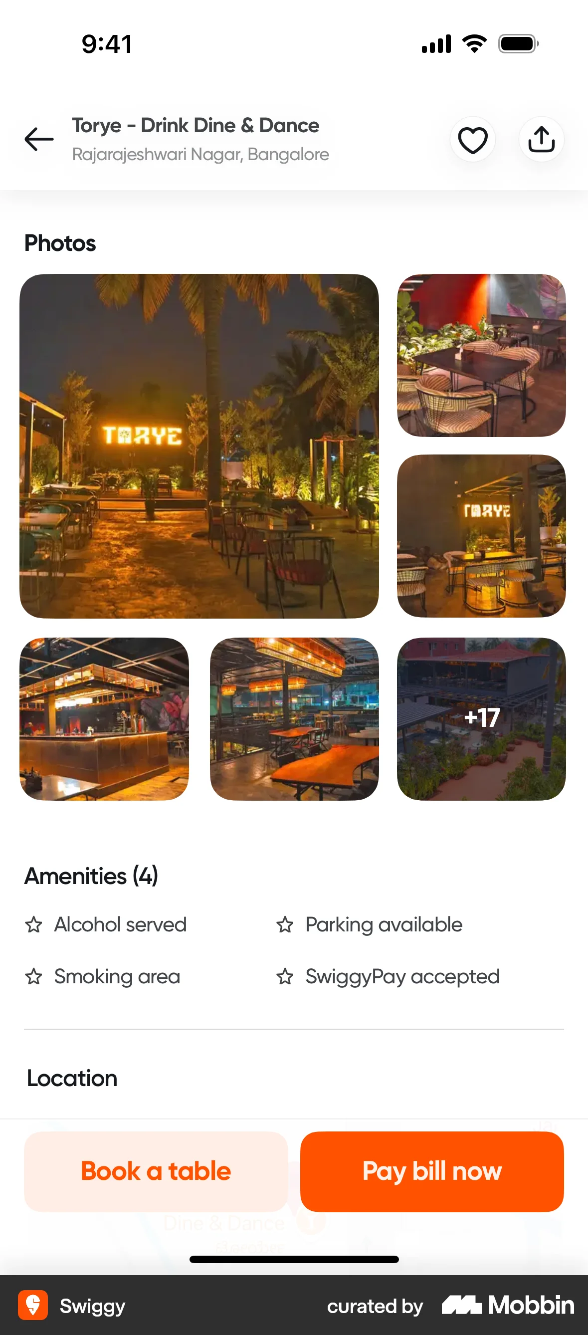Swiggy iOS screen containing Gallery UI element