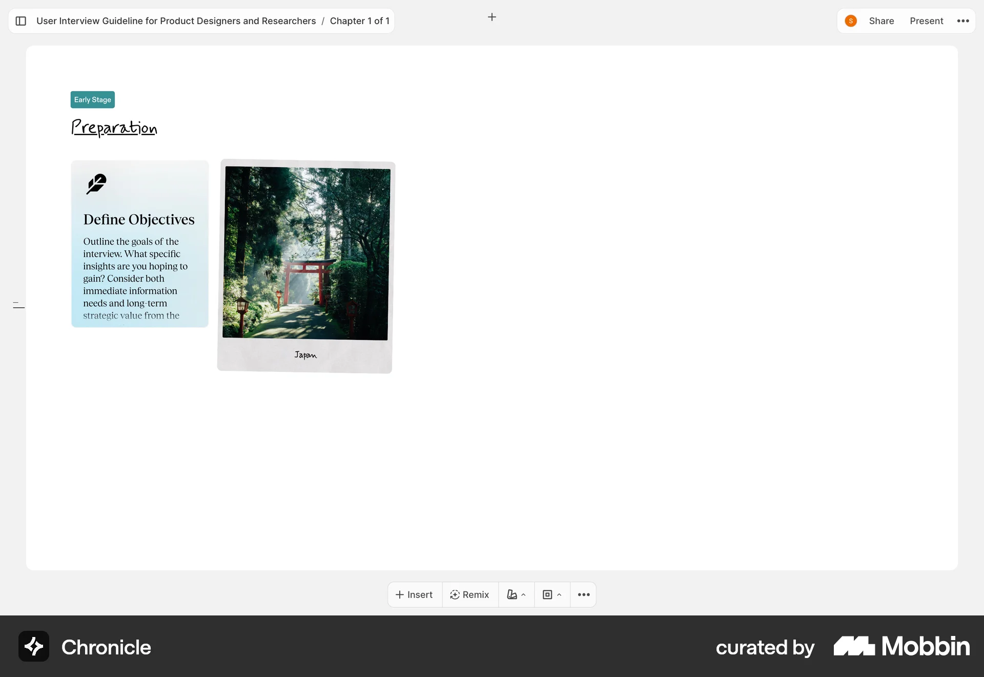 Chronicle Web Canvas screen