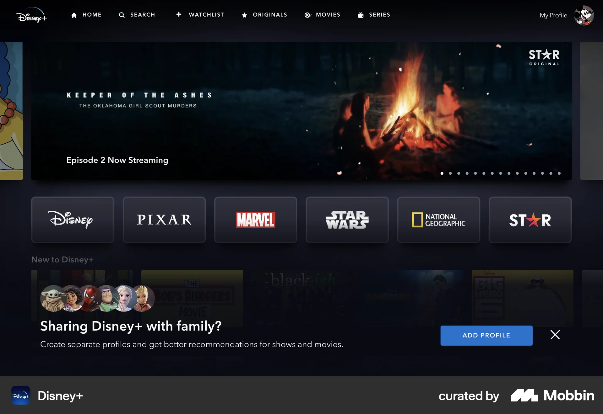 Disney+ Web Onboarding Flow | Mobbin