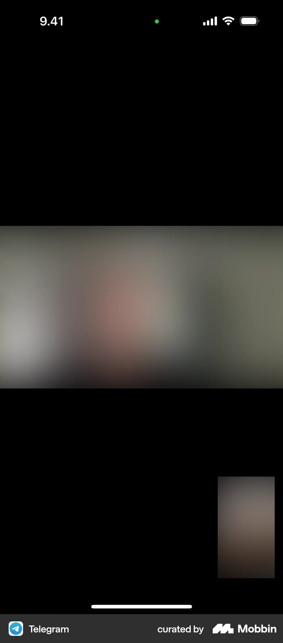 Telegram iOS Call screen