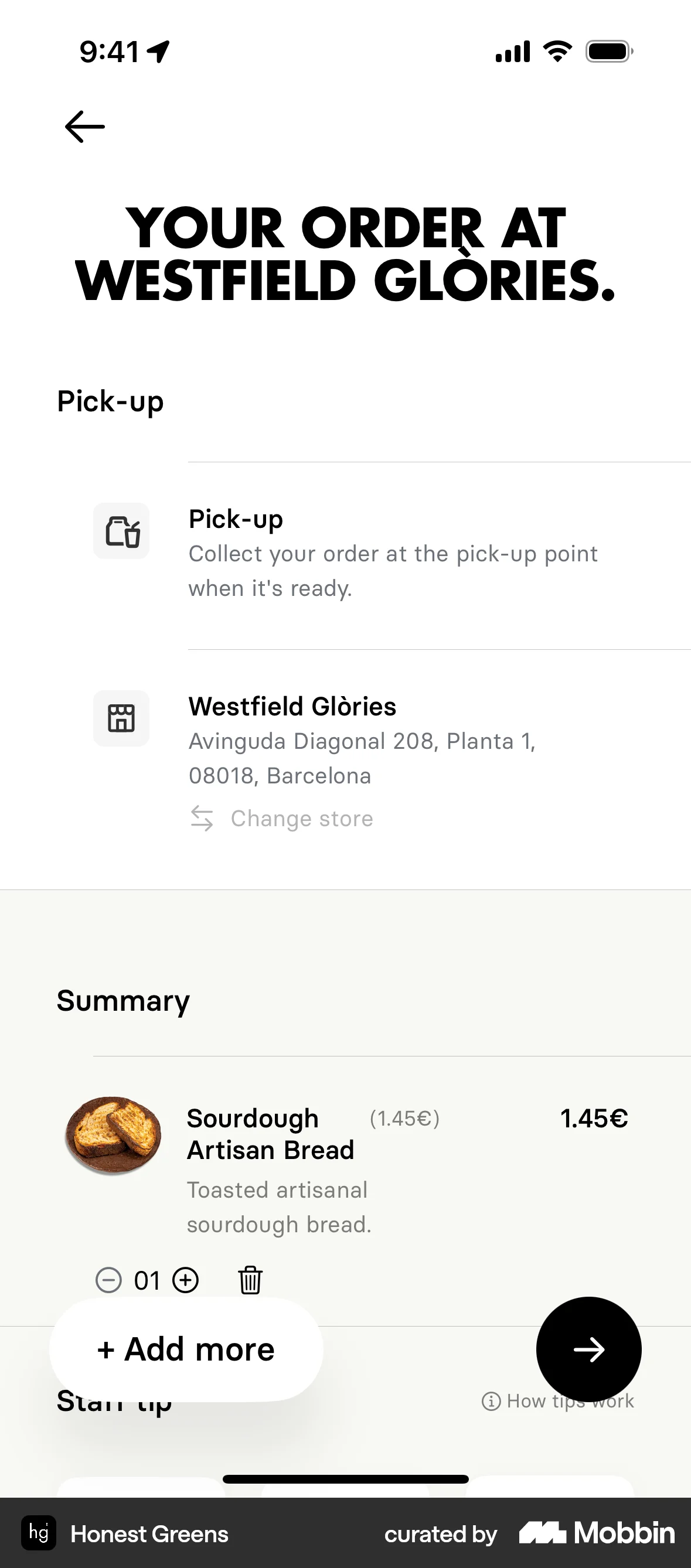 Honest Greens screen