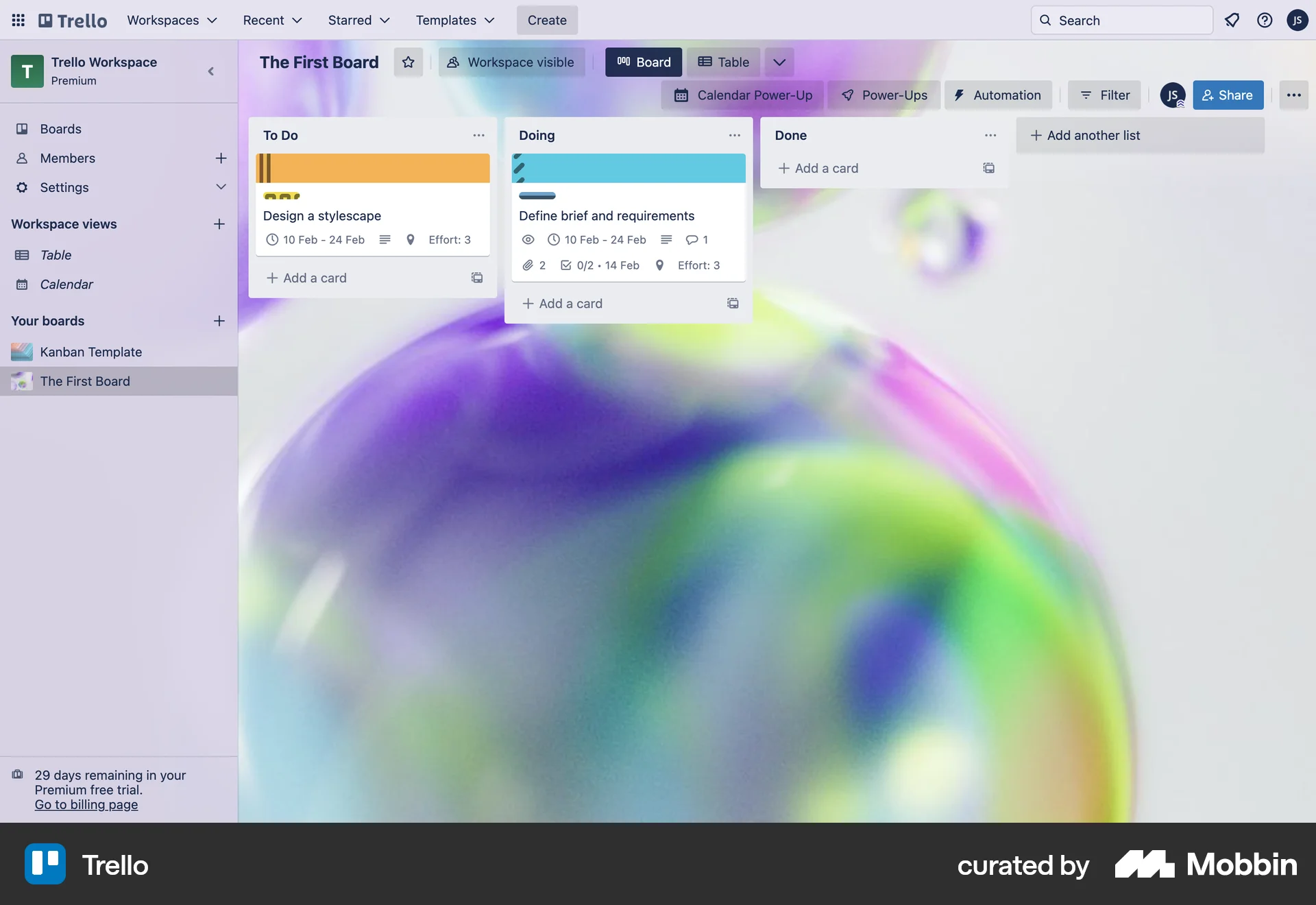 Trello screen
