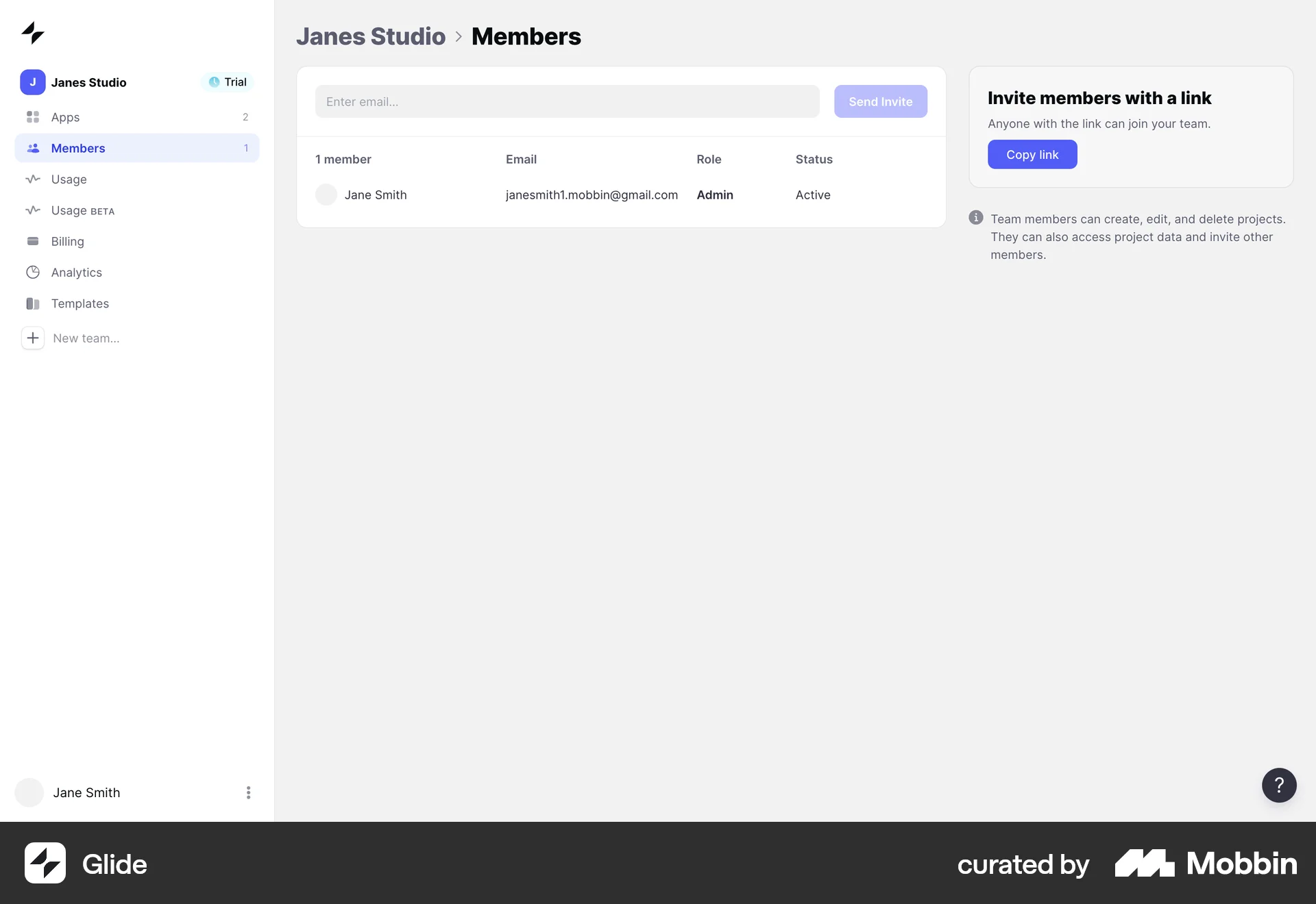 Glide Web screen containing Breadcrumbs UI element