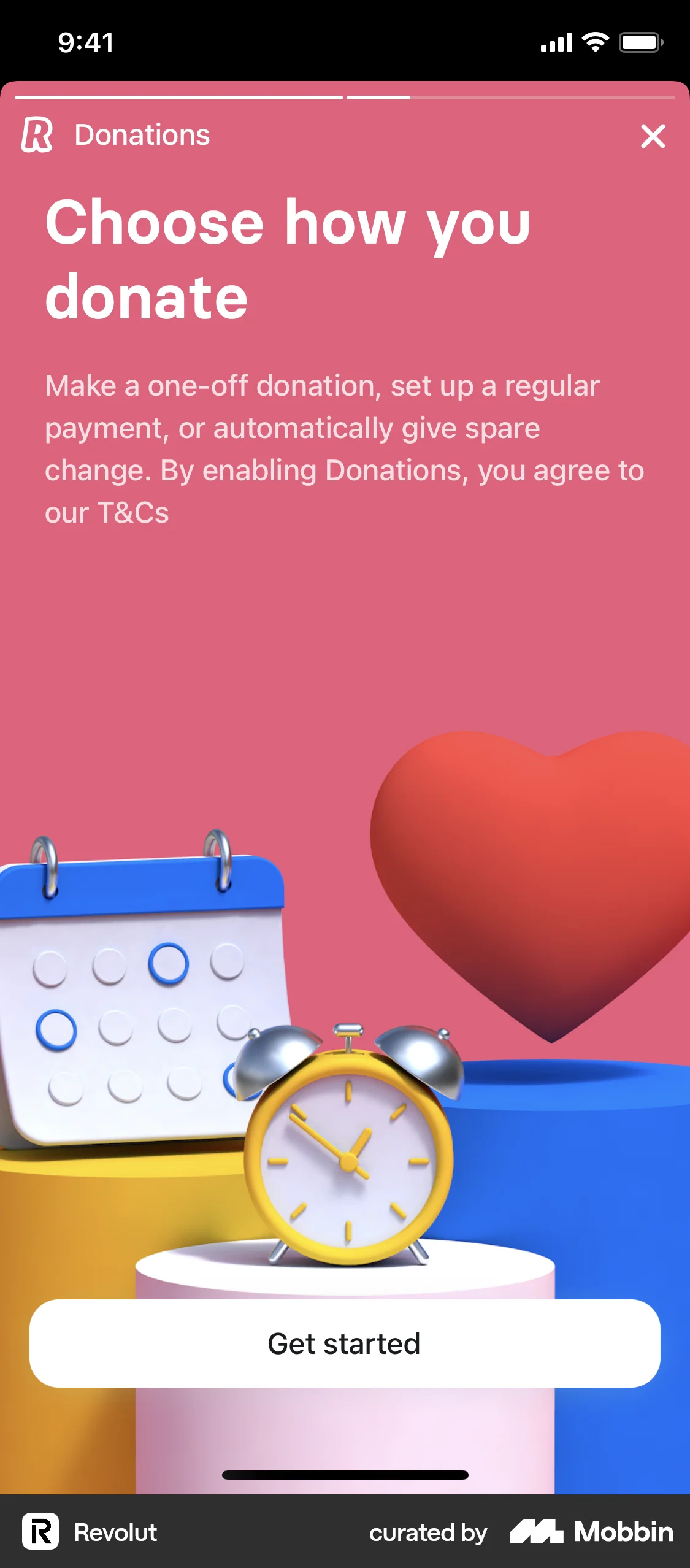 Revolut iOS Stories screen