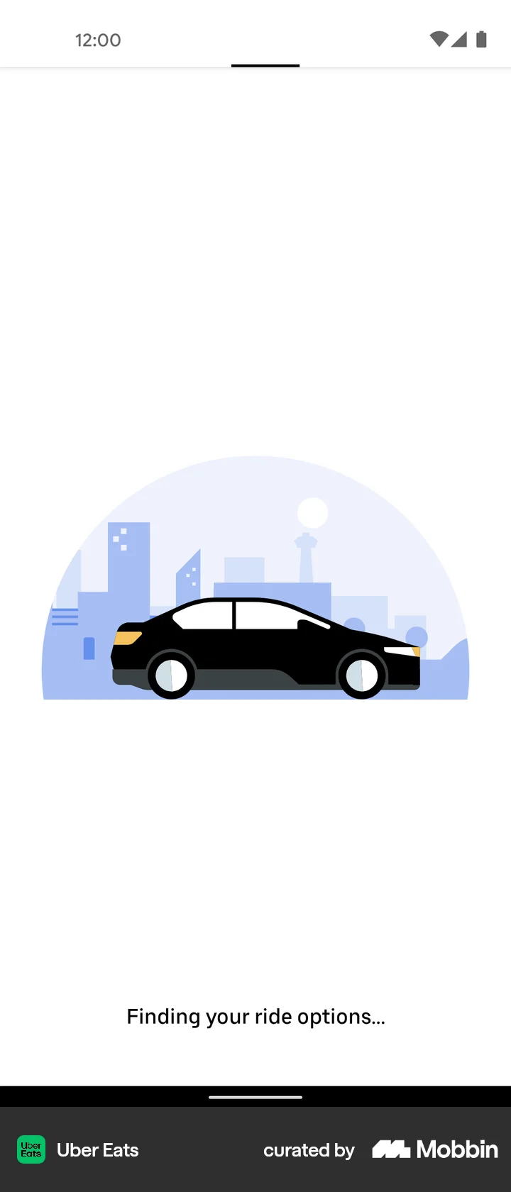 Uber Loading Uber Eats Android Screen | Mobbin