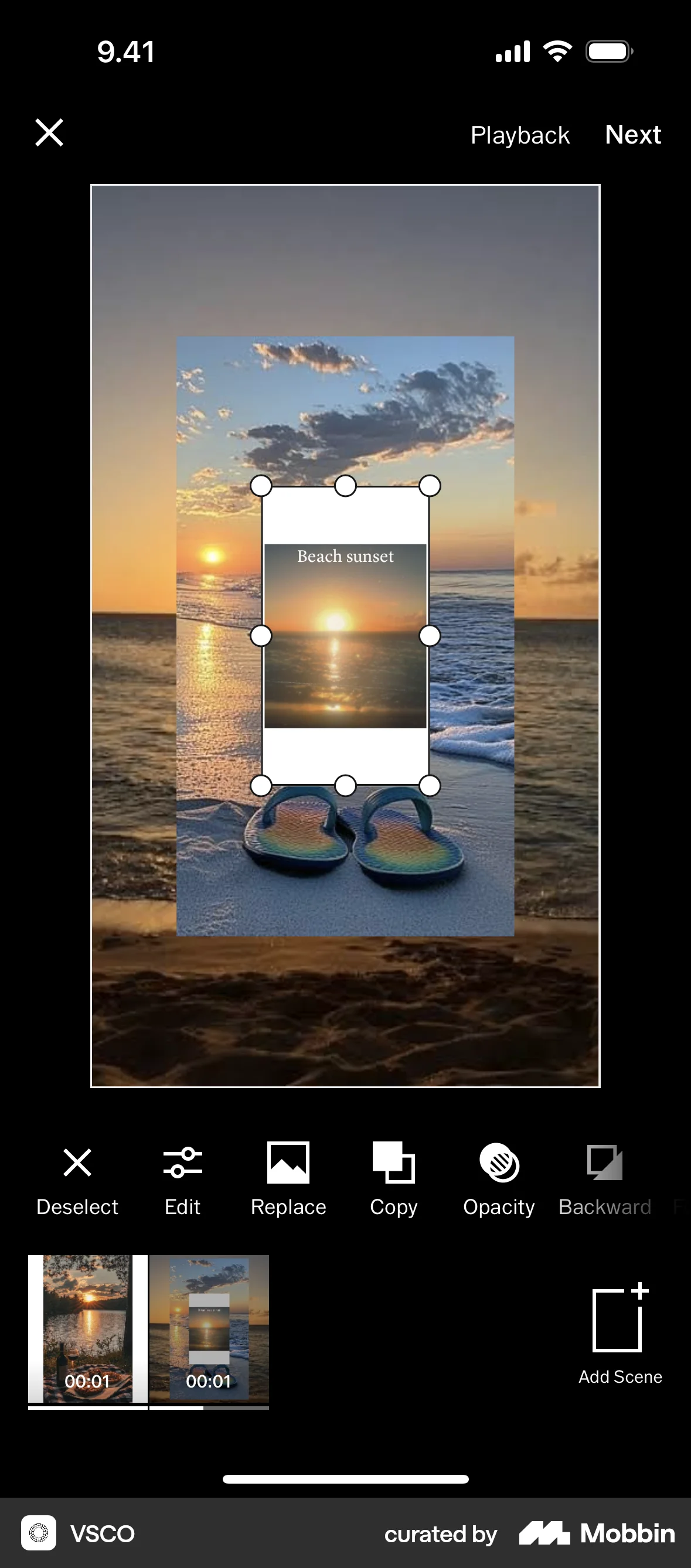 VSCO iOS Timeline & History screen