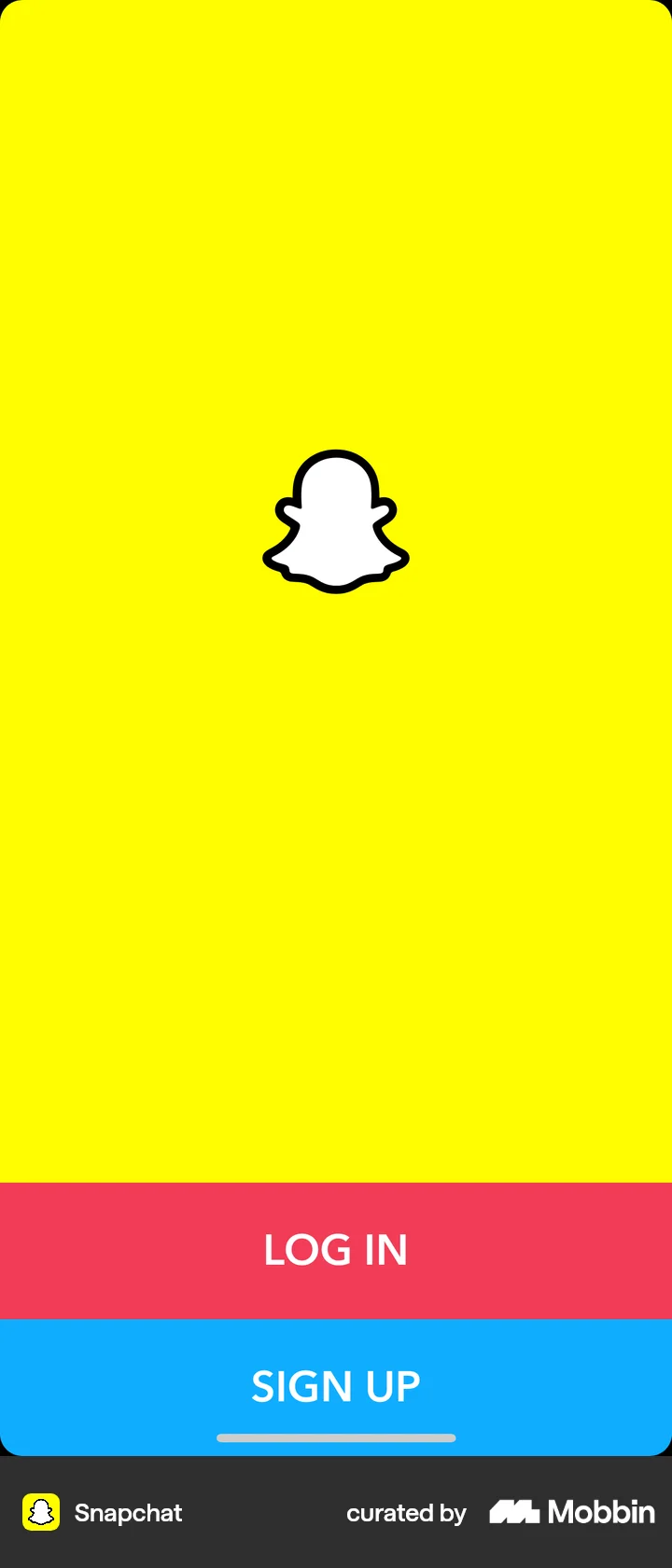 Snapchat Ios Log In Snapchat iOS Login or Signup | Mobbin