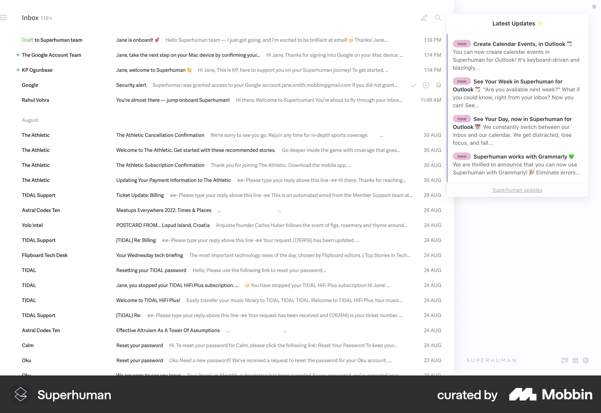 Superhuman Mail Web Misc screen