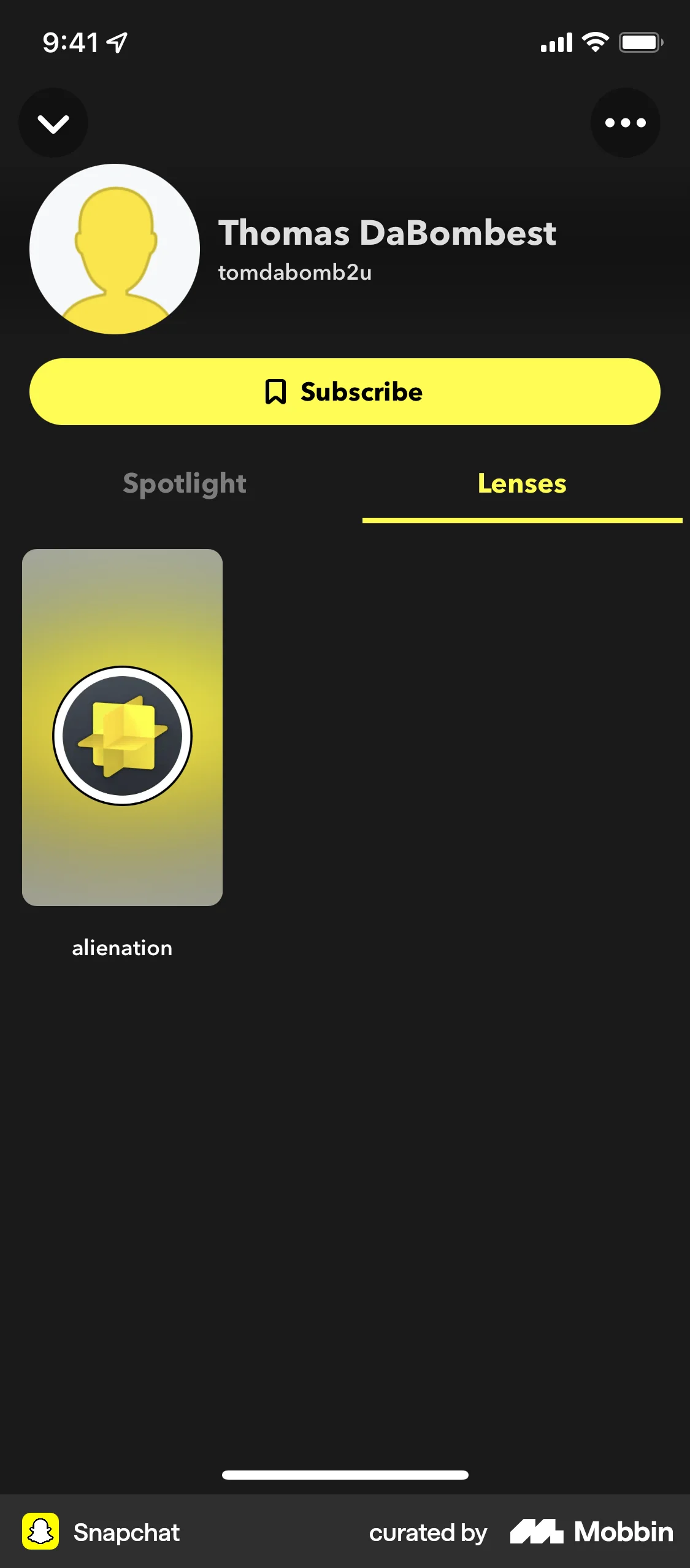 Snapchat iOS Filters & Stickers screen