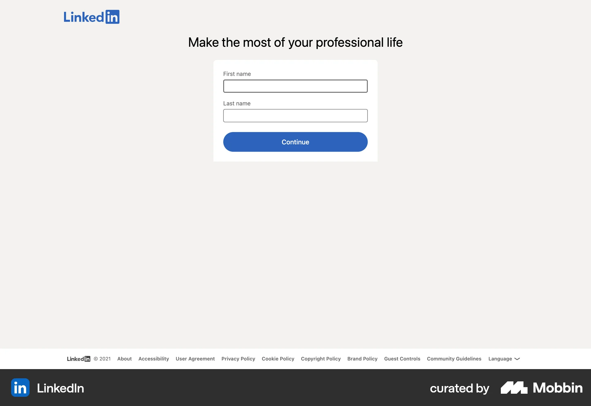 LinkedIn Web Jobs & Recruitment App screen