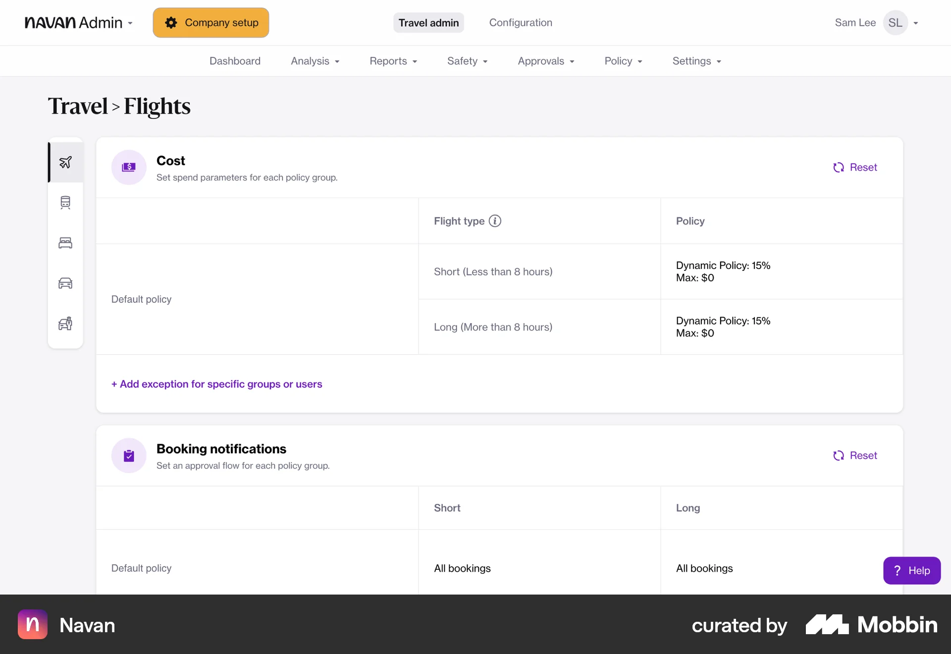 Navan Web screen containing Breadcrumbs UI element