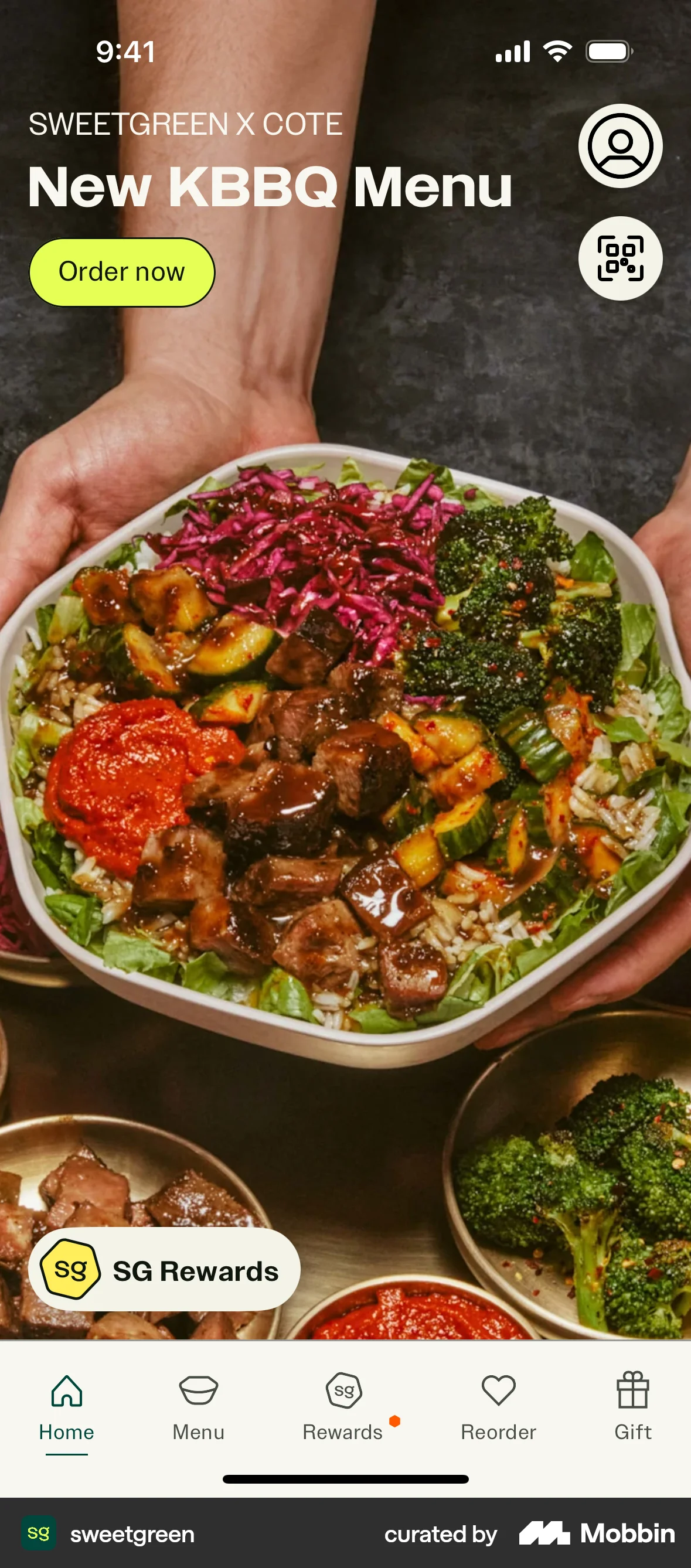 sweetgreen iOS screen containing Photo UI element