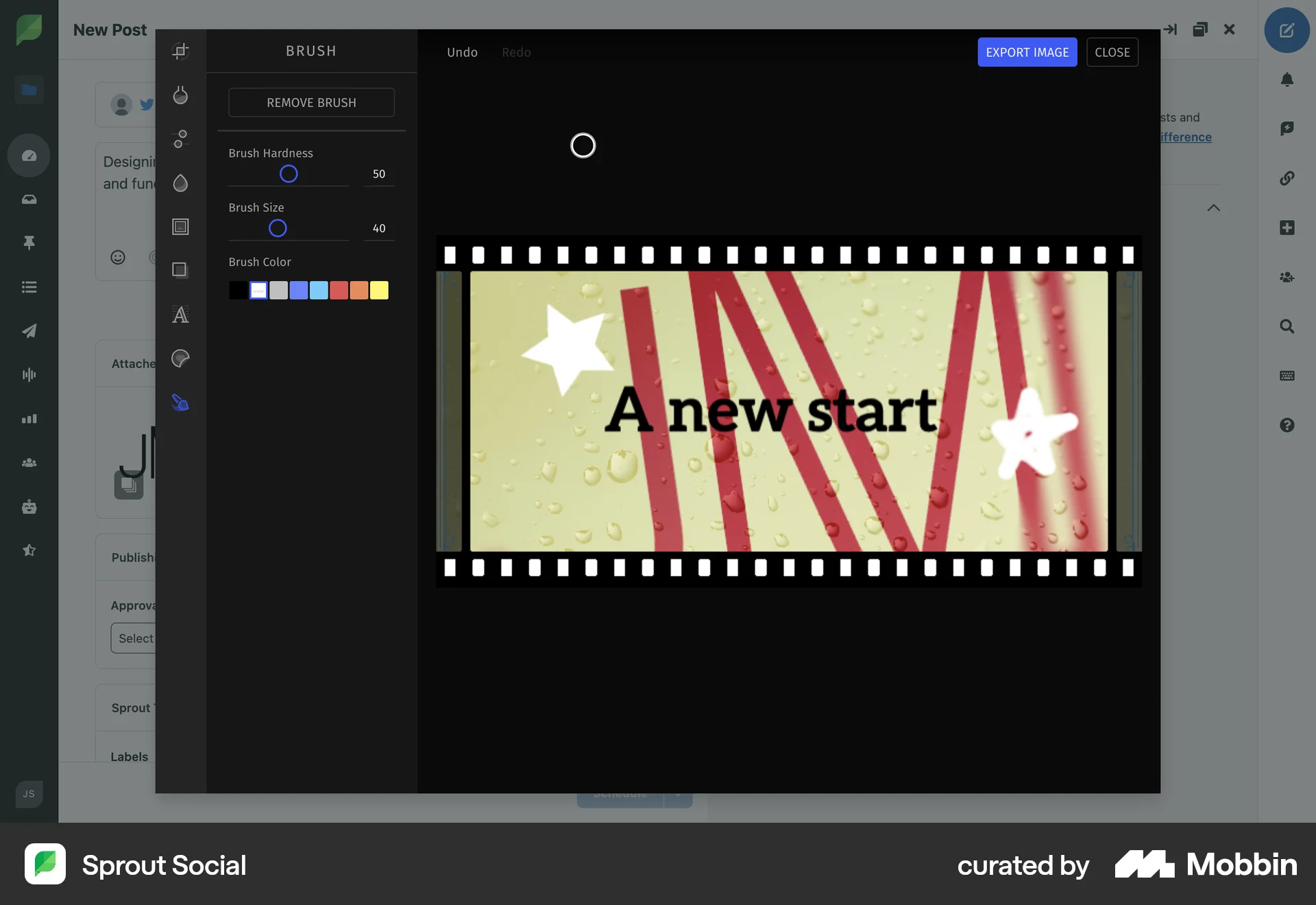 Sprout Social Web Draw & Annotate screen