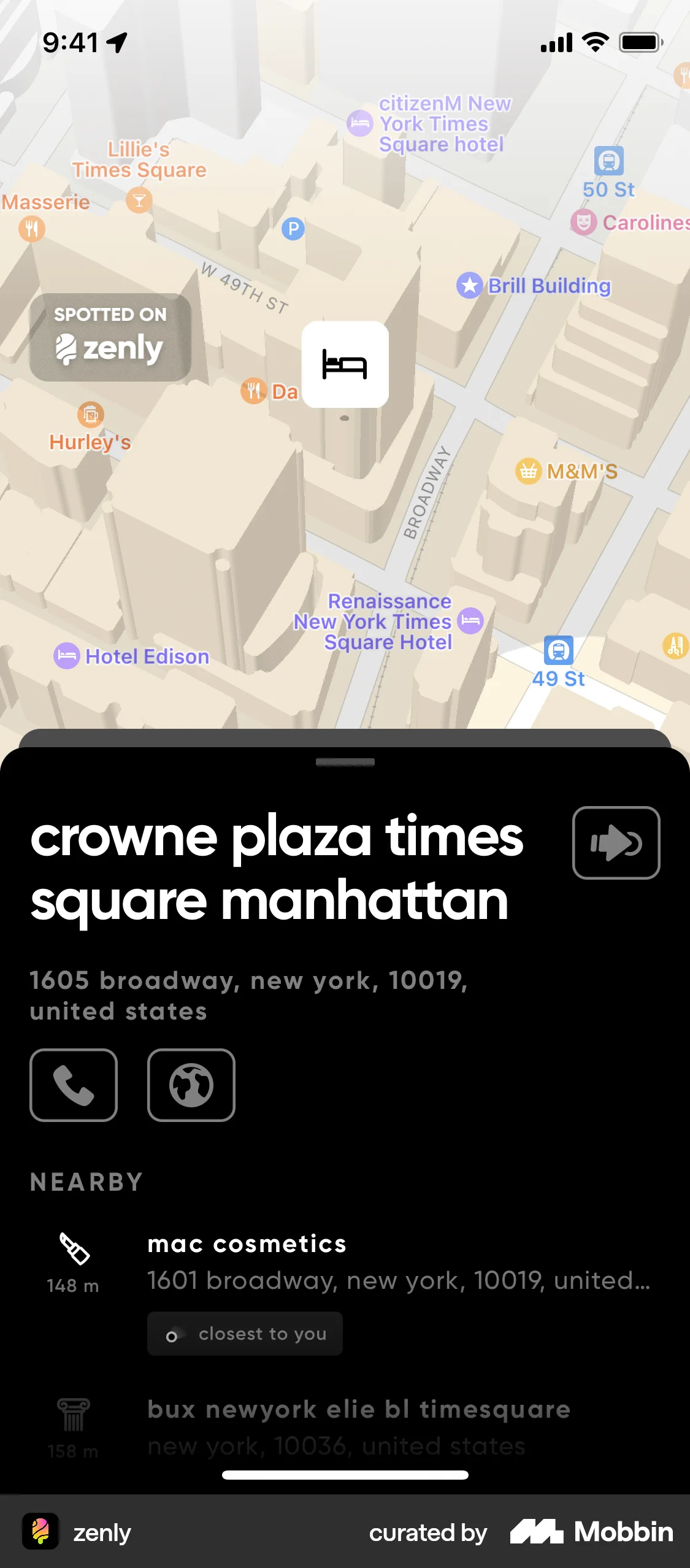 zenly iOS Map screen