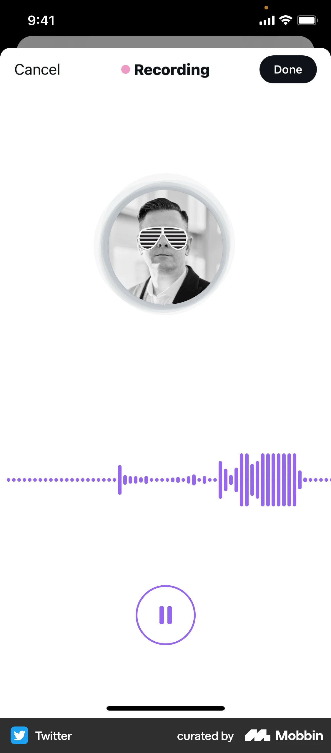 X iOS Audio & Video Recorder screen