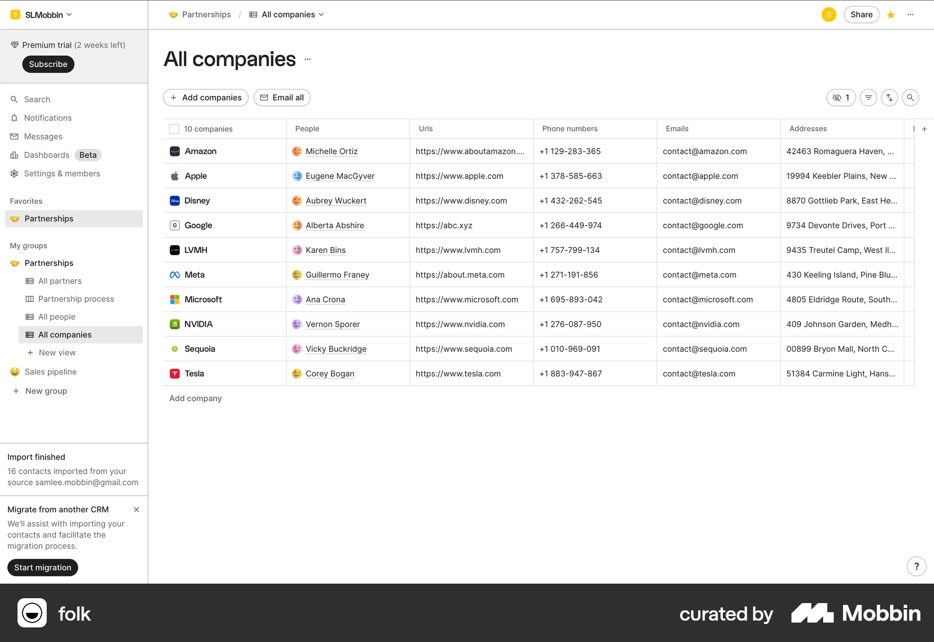 folk Web Favorite & Pin screen