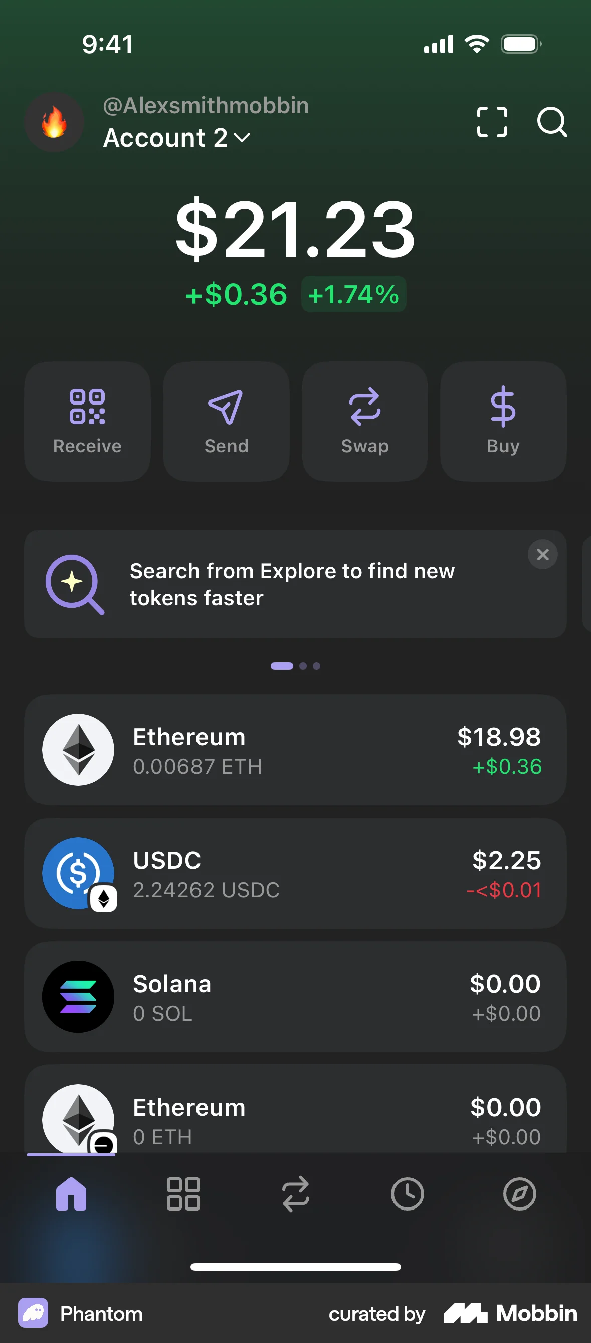 Phantom iOS Home screen