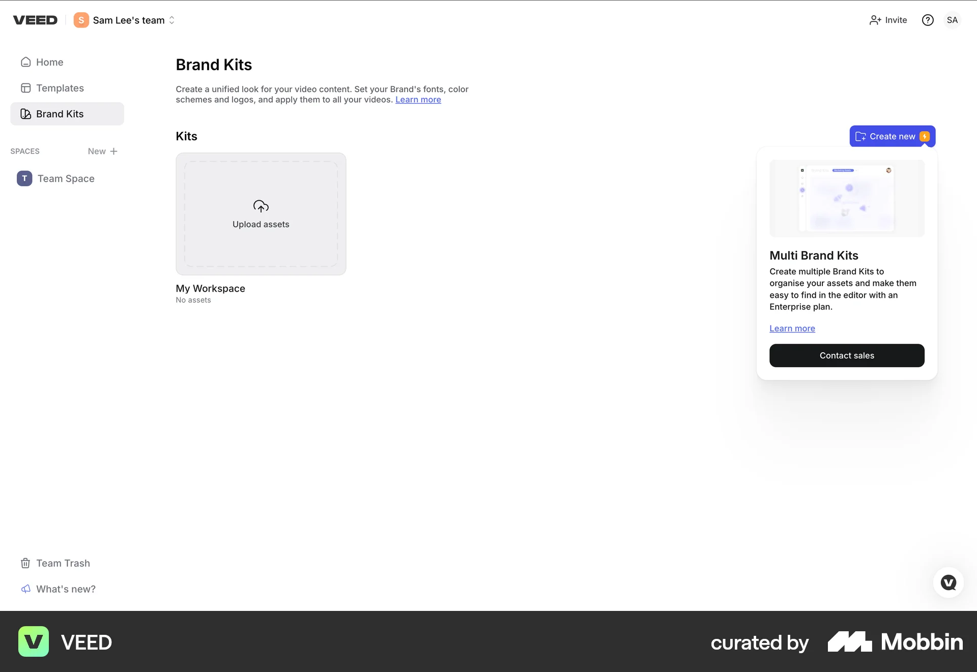 VEED Web screen containing Coach Marks UI element