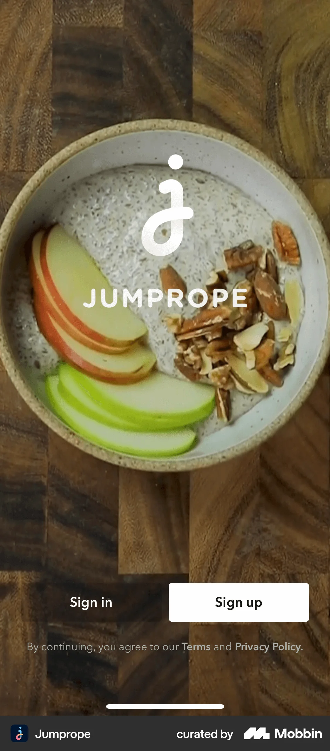 Jumprope iOS Photo & Video App screen