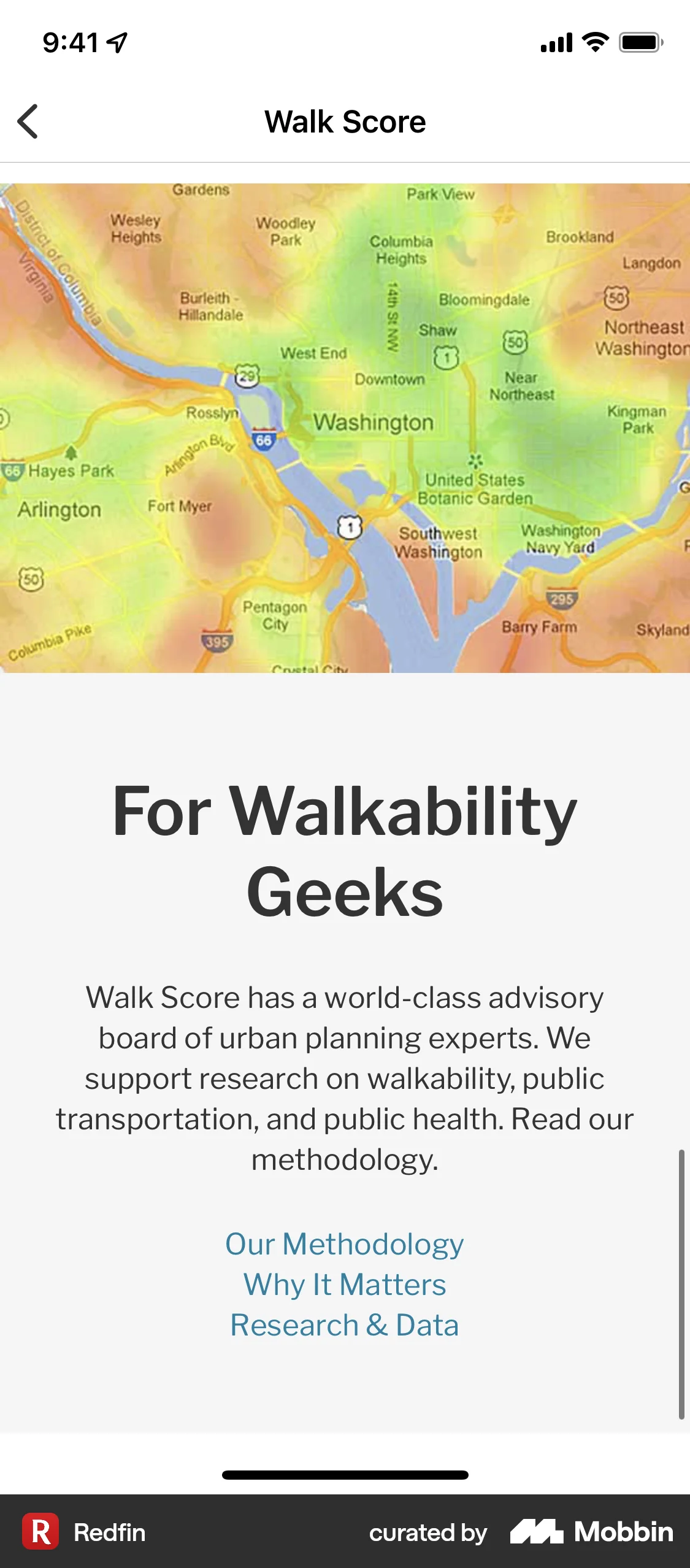 Redfin iOS Real Estate App screen